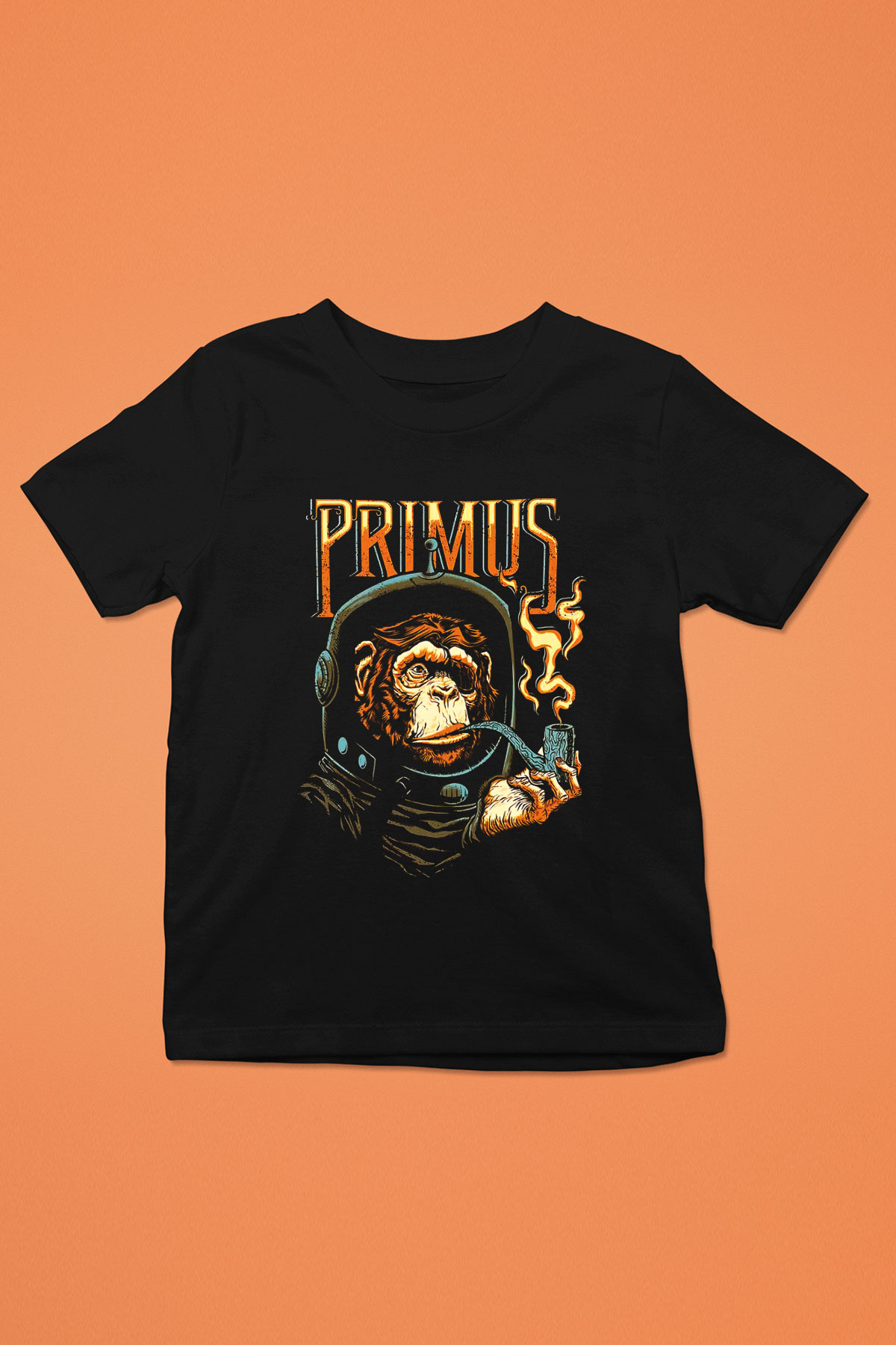 Primus Baskılı Siyah Unisex Çocuk Tişört