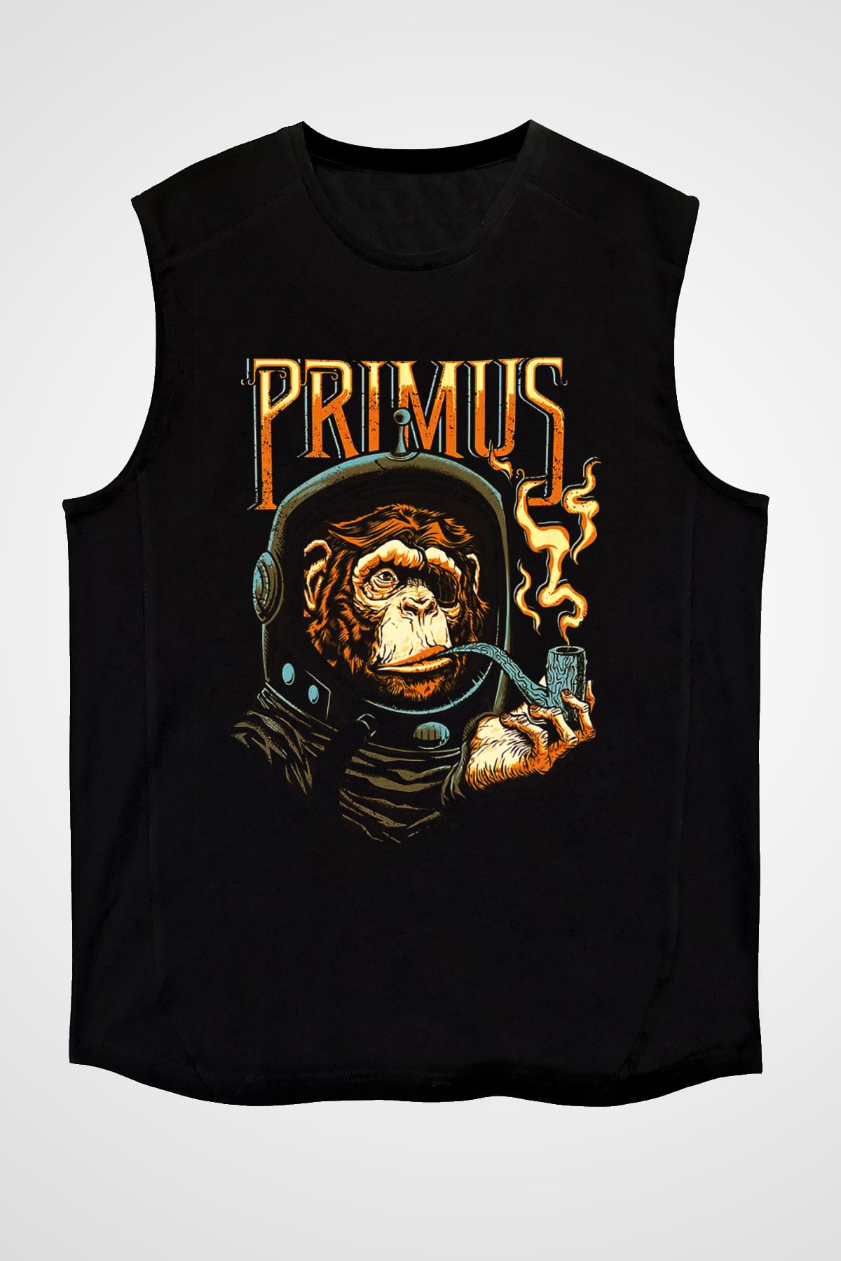 Primus Siyah Unisex Kolsuz Tişört