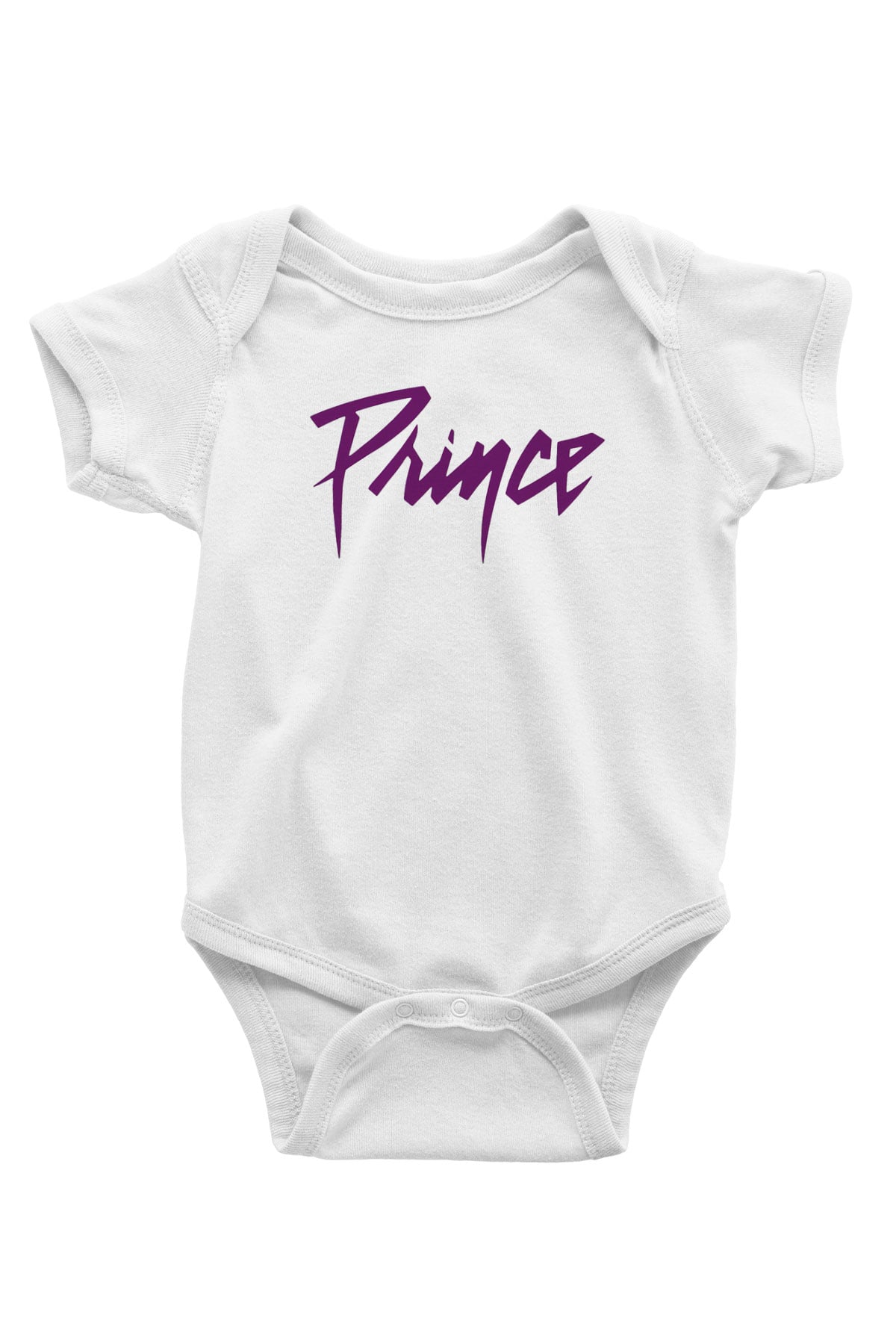 Prince Baskılı Beyaz Unisex Bebek Body - Zıbın
