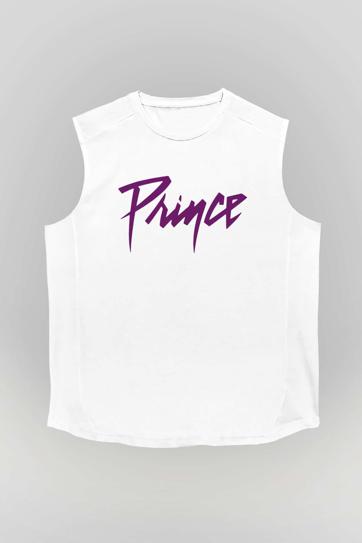 Prince Beyaz Unisex Kolsuz Tişört