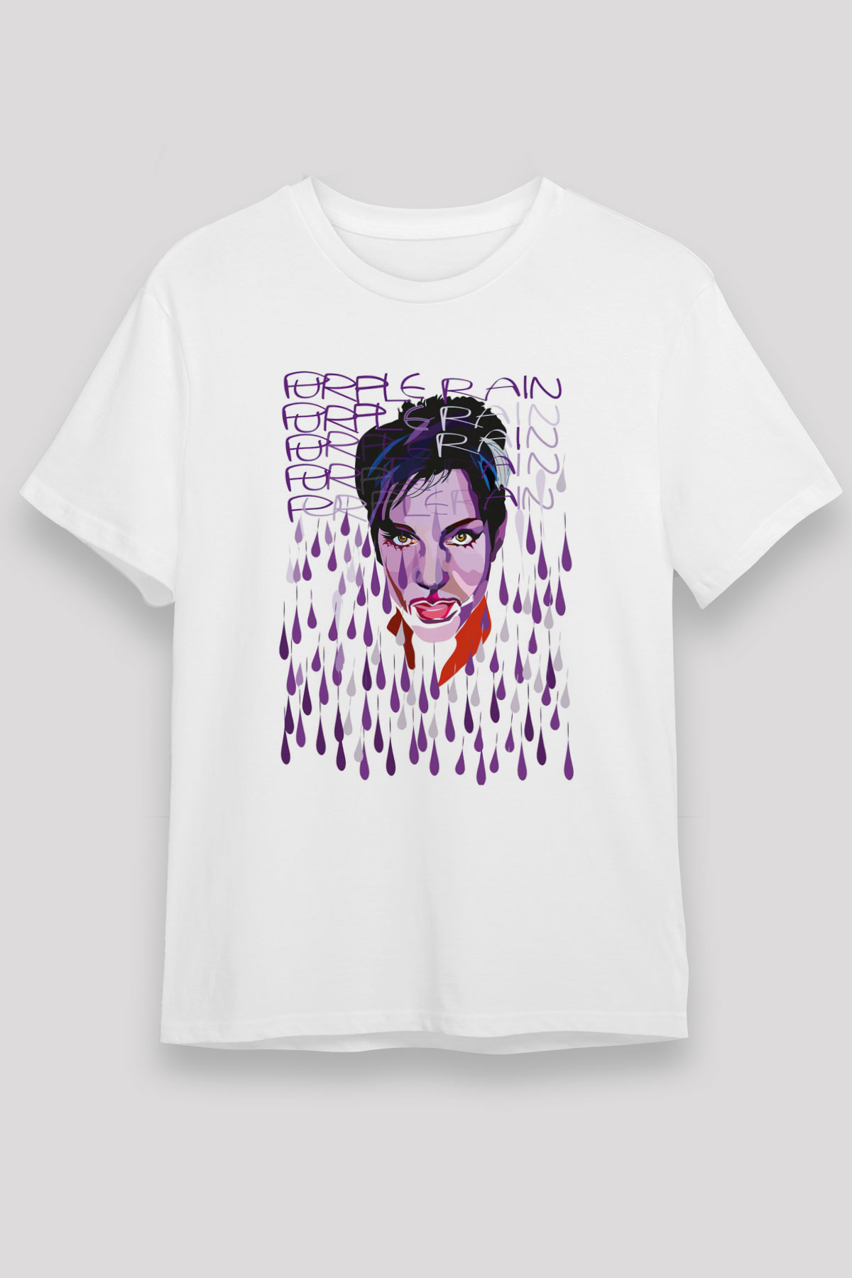 Prince Beyaz Unisex Tişört T-Shirt - TişörtFabrikası