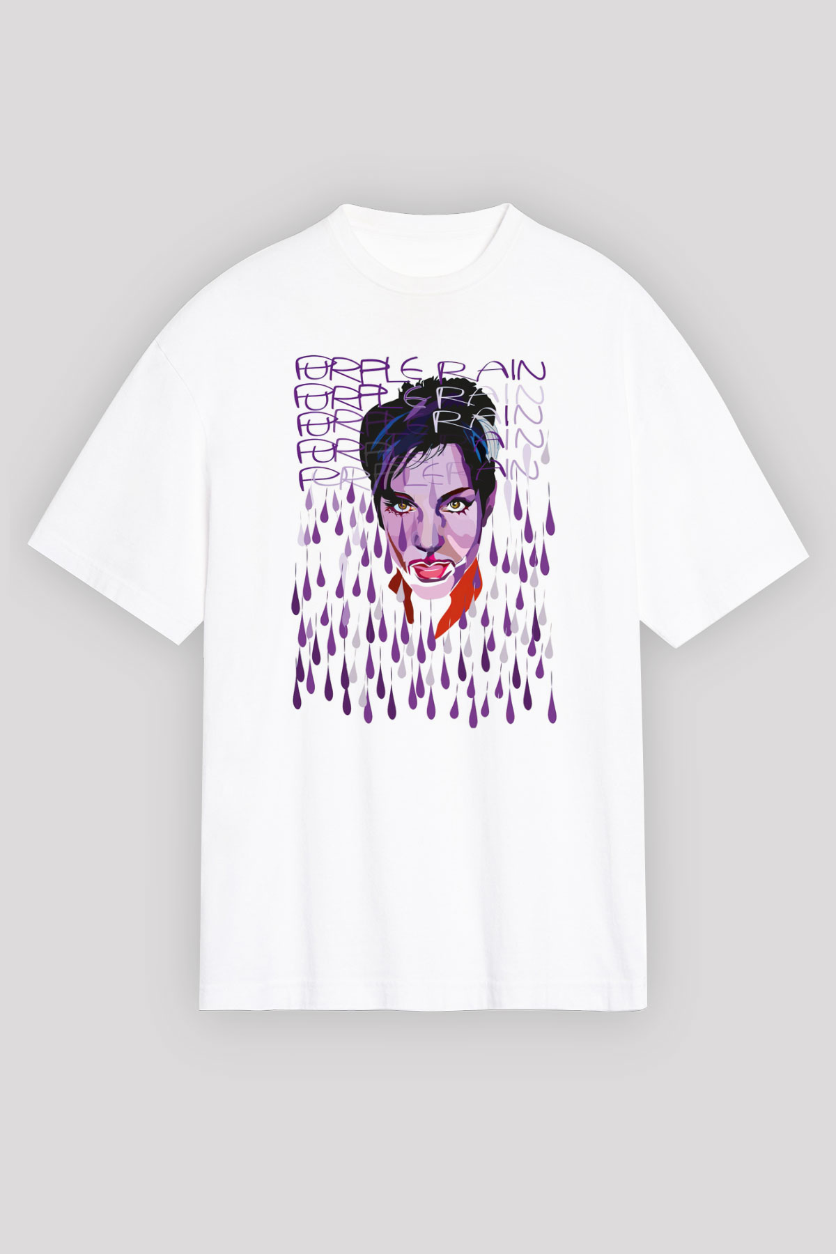 Prince Beyaz Unisex Tişört T-Shirt - TişörtFabrikası
