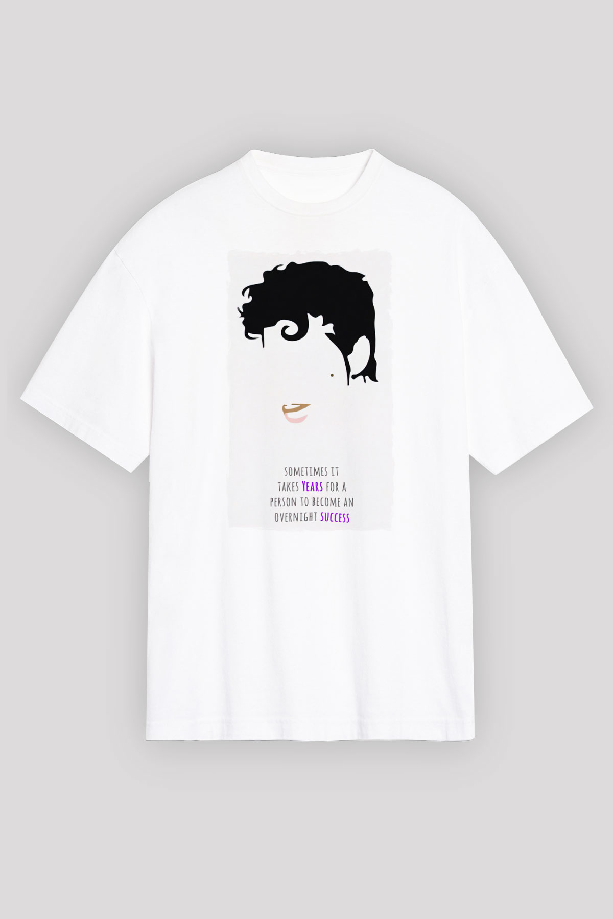 Prince Beyaz Unisex Tişört T-Shirt - TişörtFabrikası