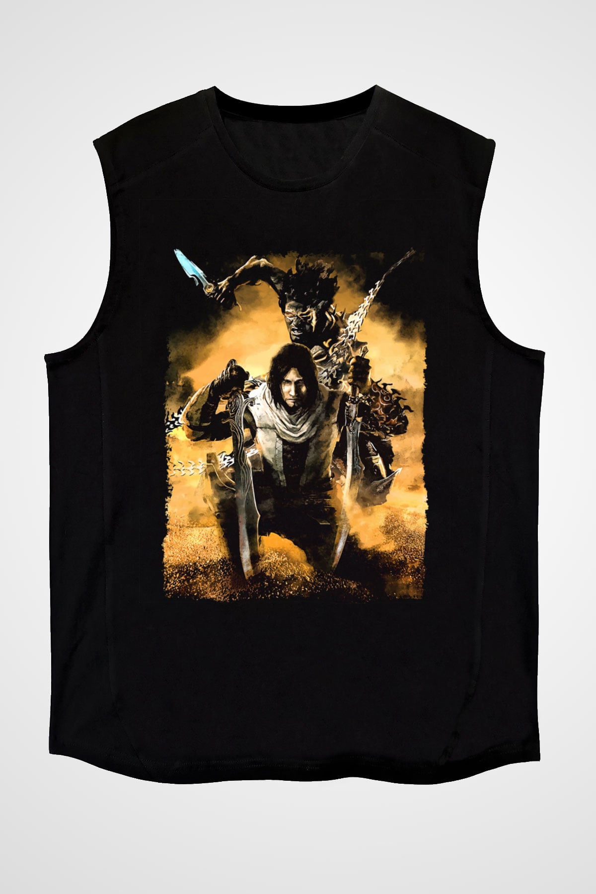 Prince Of Persia Siyah Unisex Kolsuz Tişört