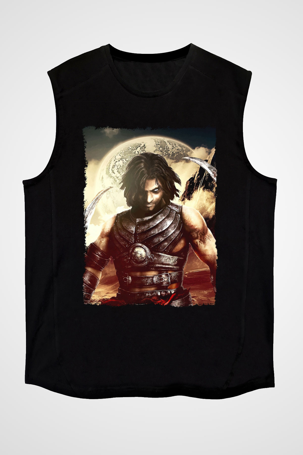 Prince Of Persia Siyah Unisex Kolsuz Tişört