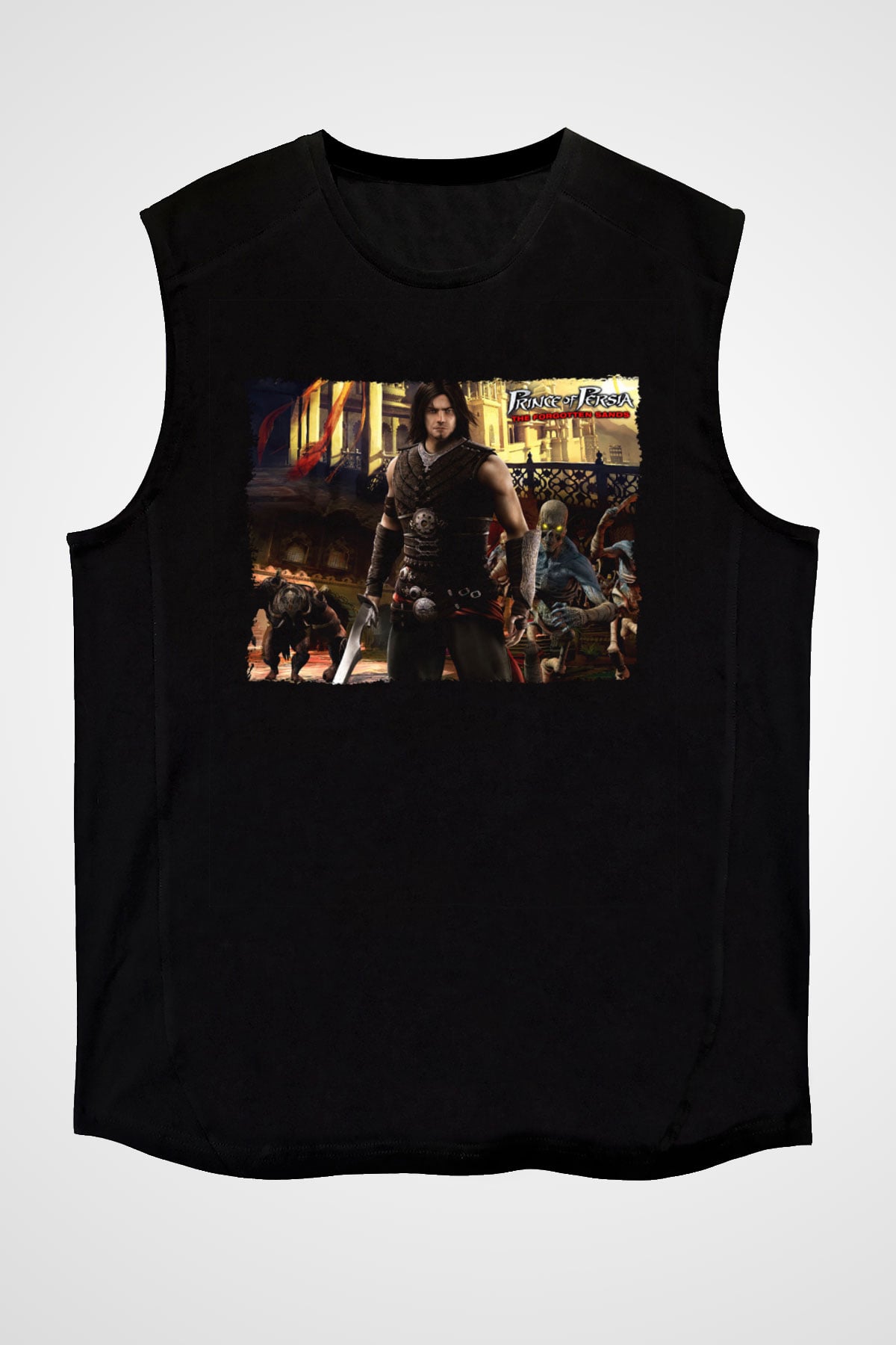 Prince Of Persia Siyah Unisex Kolsuz Tişört