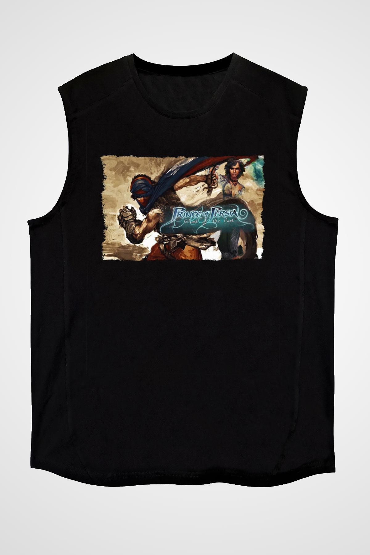 Prince Of Persia Siyah Unisex Kolsuz Tişört