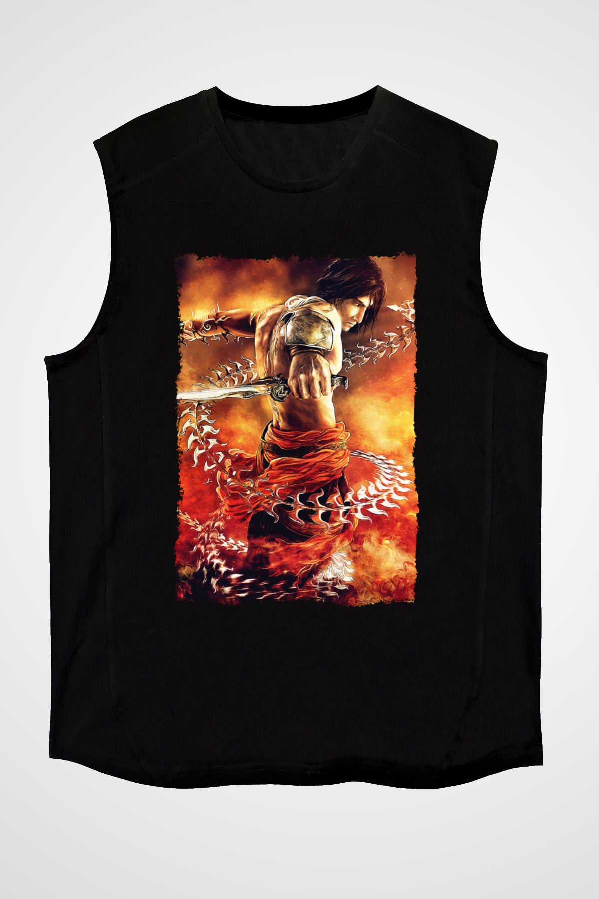 Prince Of Persia Siyah Unisex Kolsuz Tişört