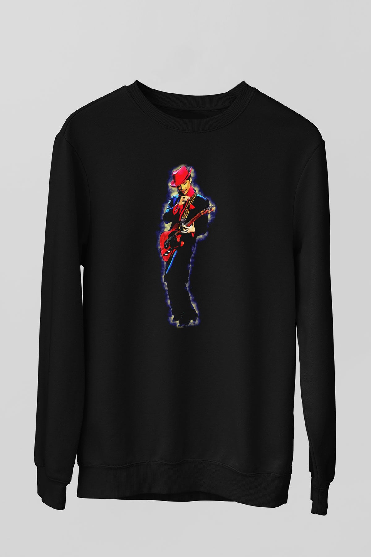 Prince Siyah Unisex Sweatshirt