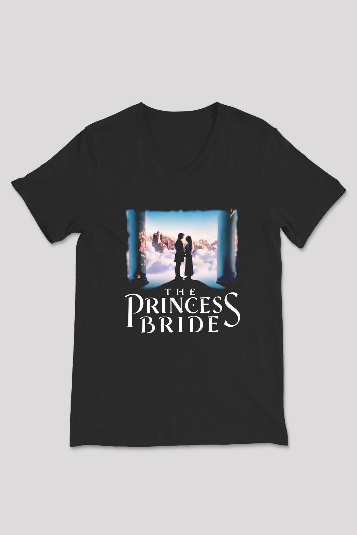 Princess Bride Siyah Unisex  V Yaka Tişört
