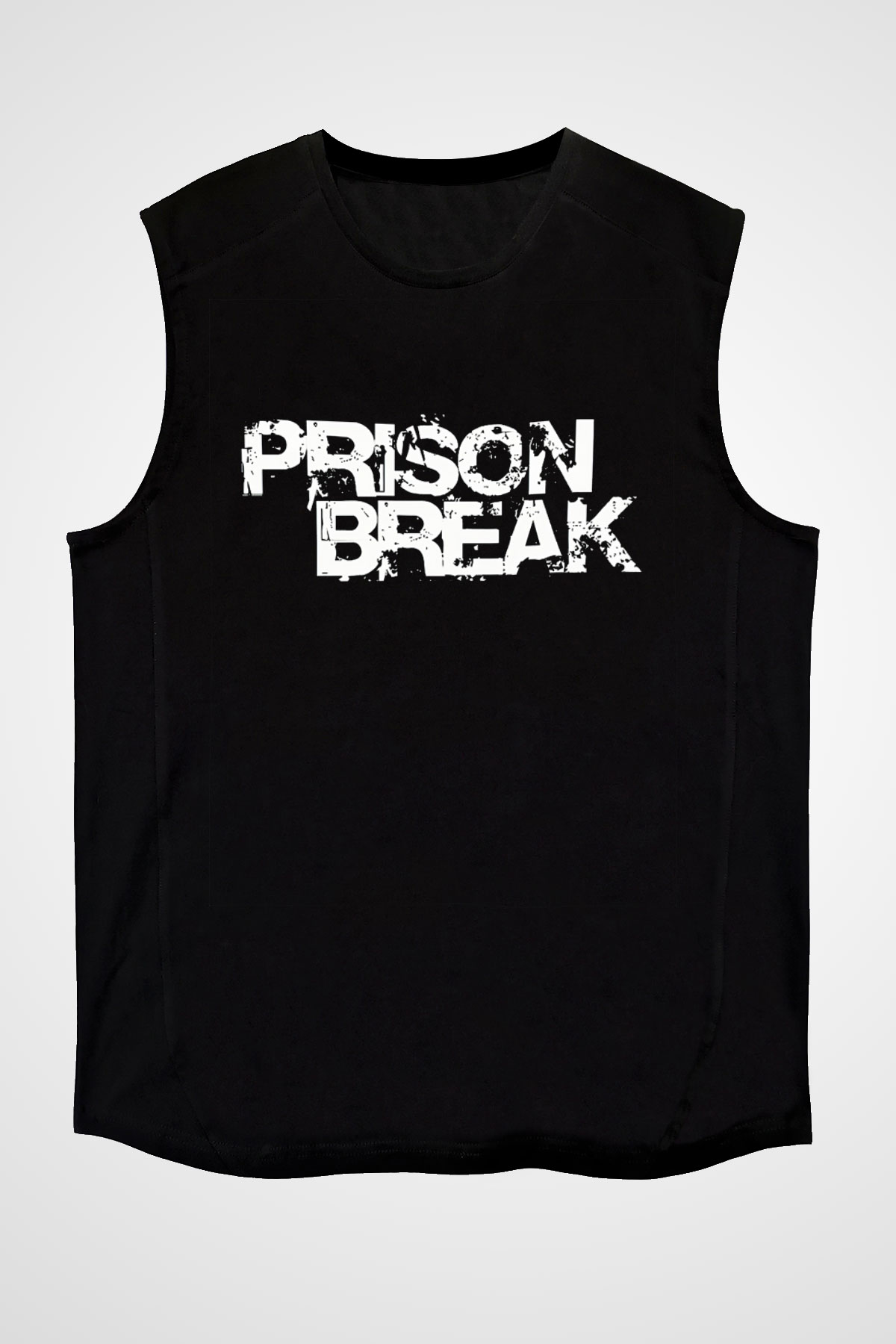Prison Break Siyah Unisex Kolsuz Tişört