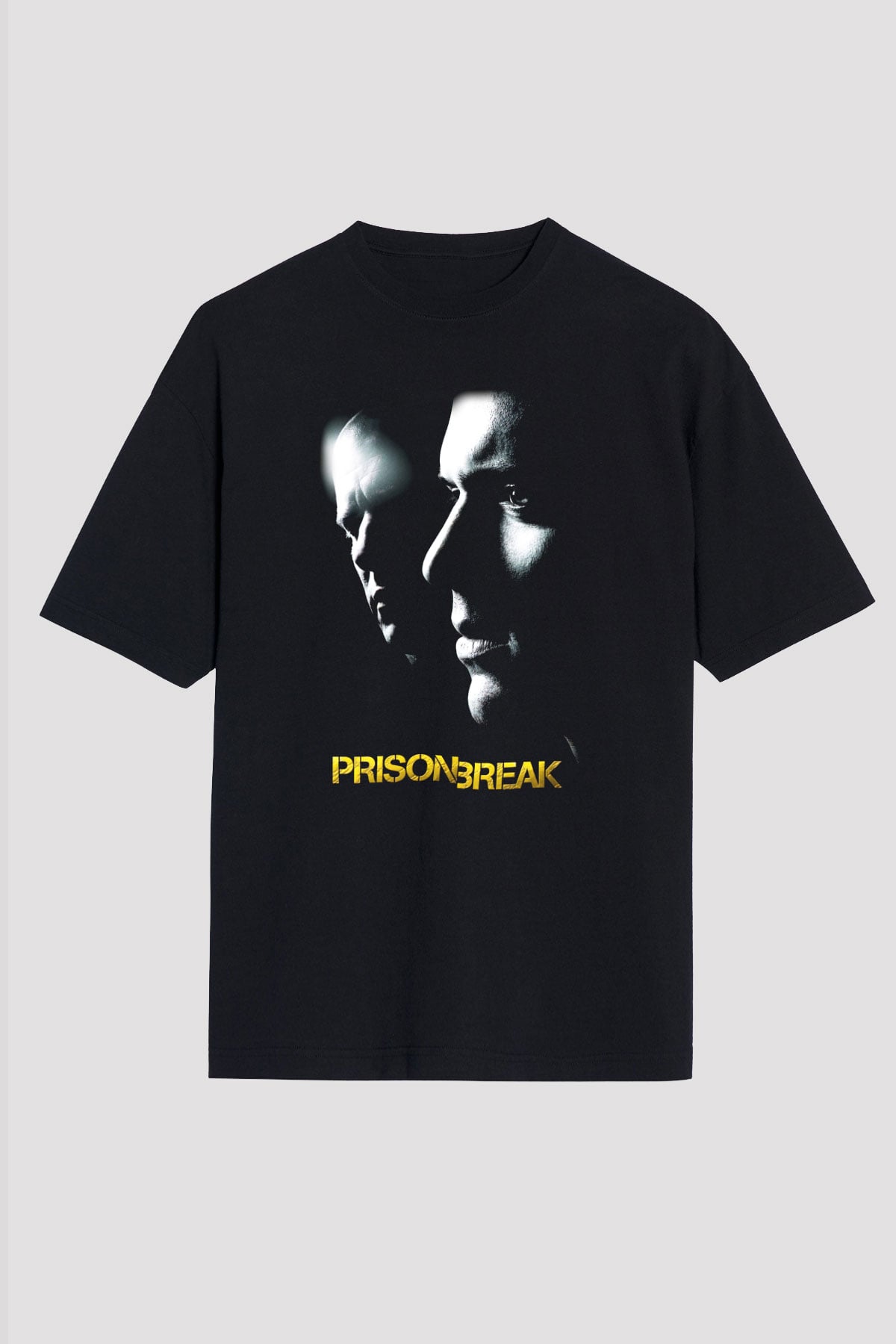 Prison Break Siyah Unisex Oversize Tişört T-Shirt