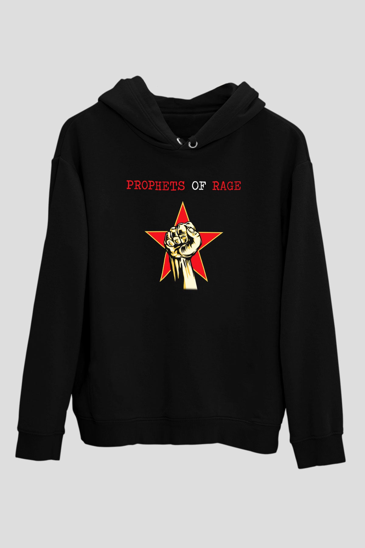 Prophets of Rage Siyah Unisex Hoodie