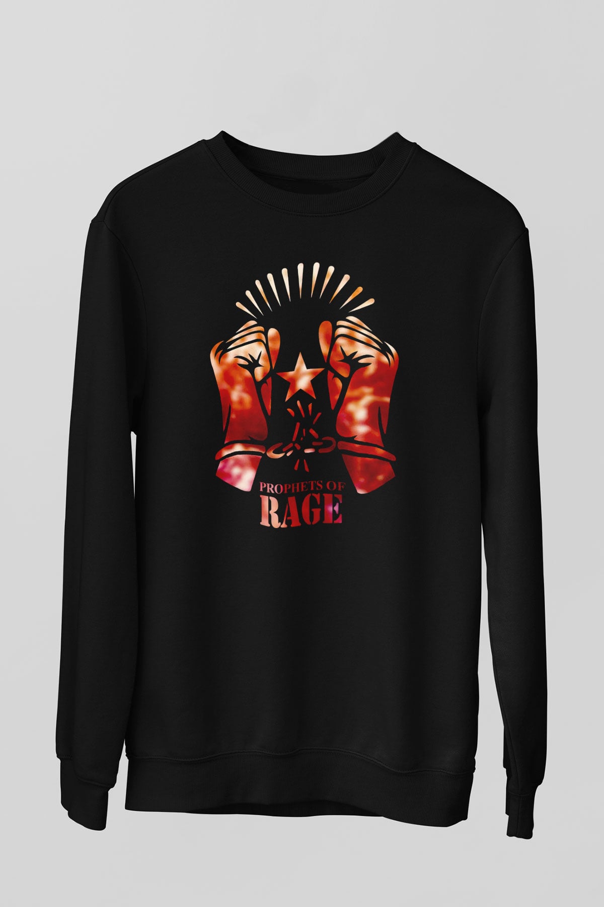 Prophets of Rage Siyah Unisex Sweatshirt