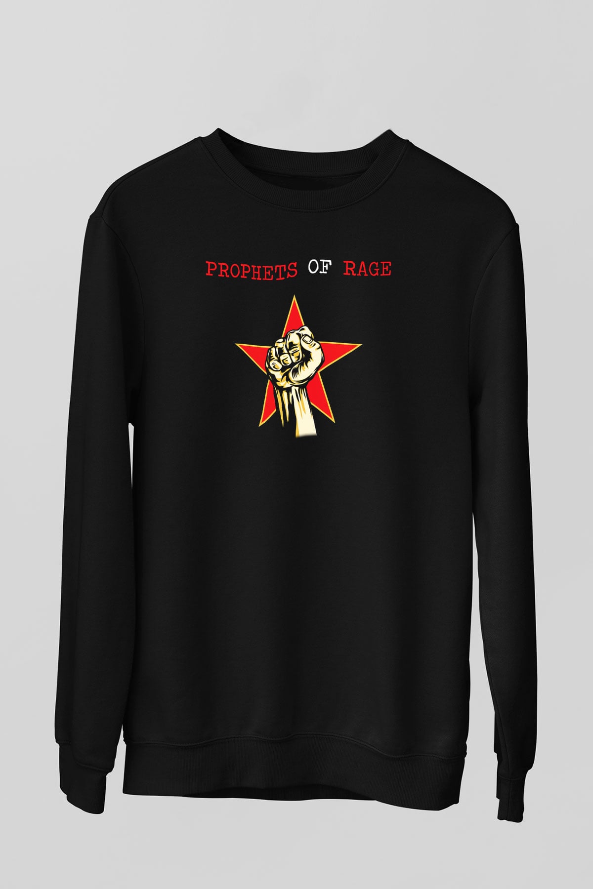 Prophets of Rage Siyah Unisex Sweatshirt
