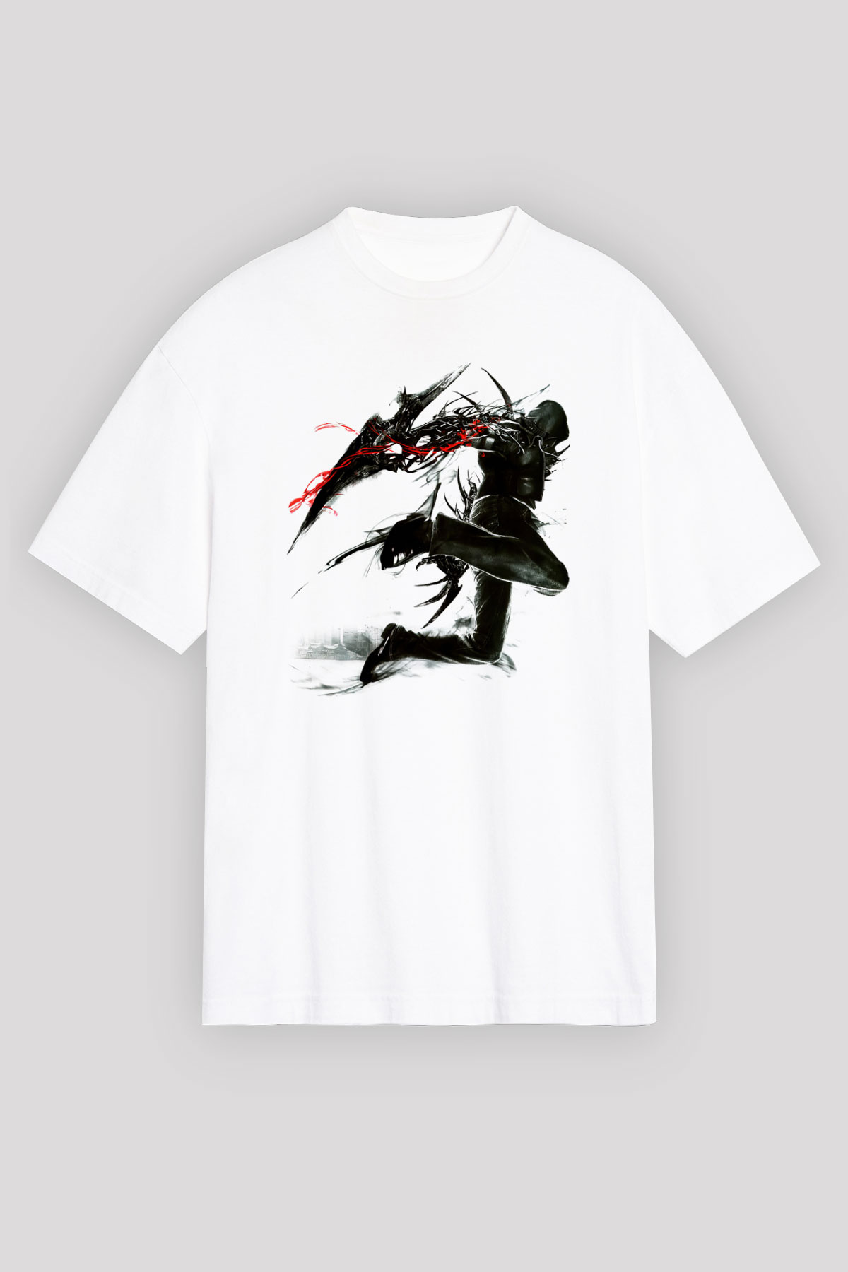 Prototype Beyaz Unisex Oversize Tişört T-Shirt