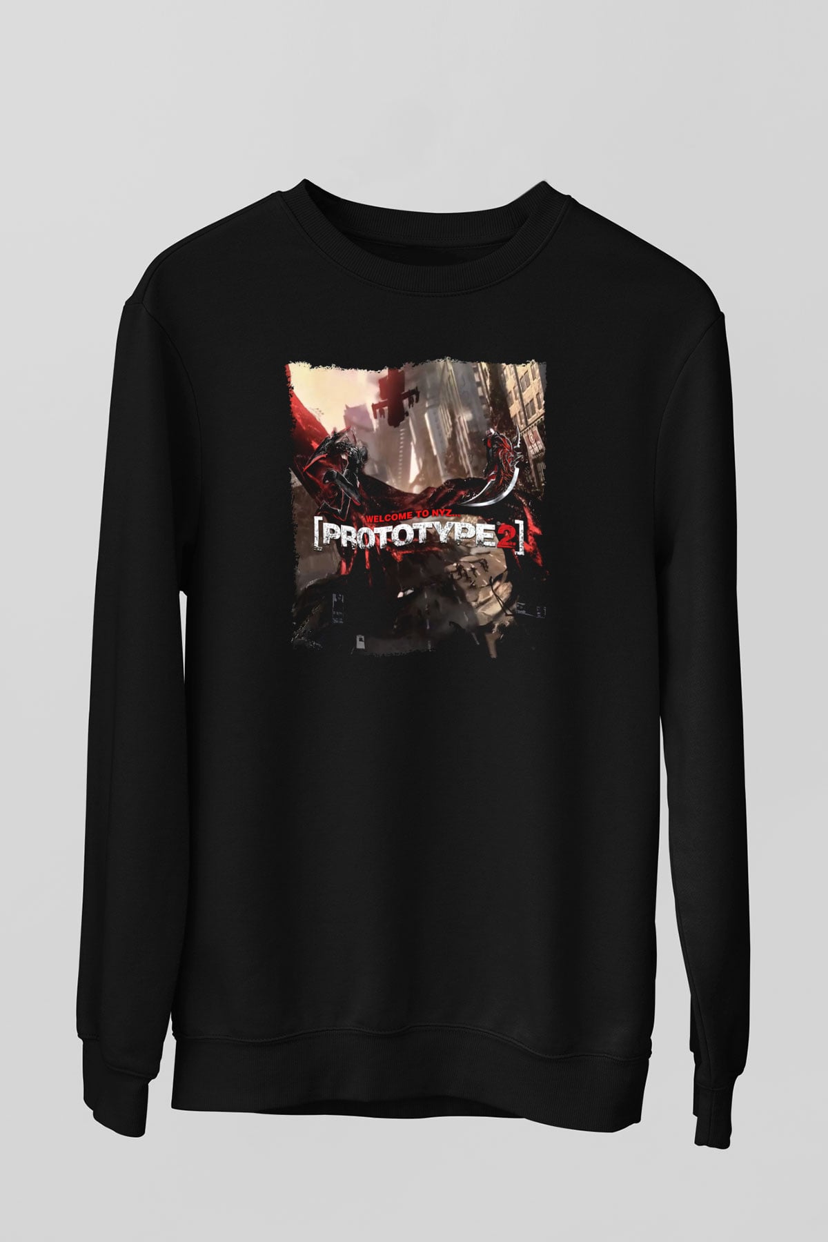 Prototype Siyah Unisex Sweatshirt