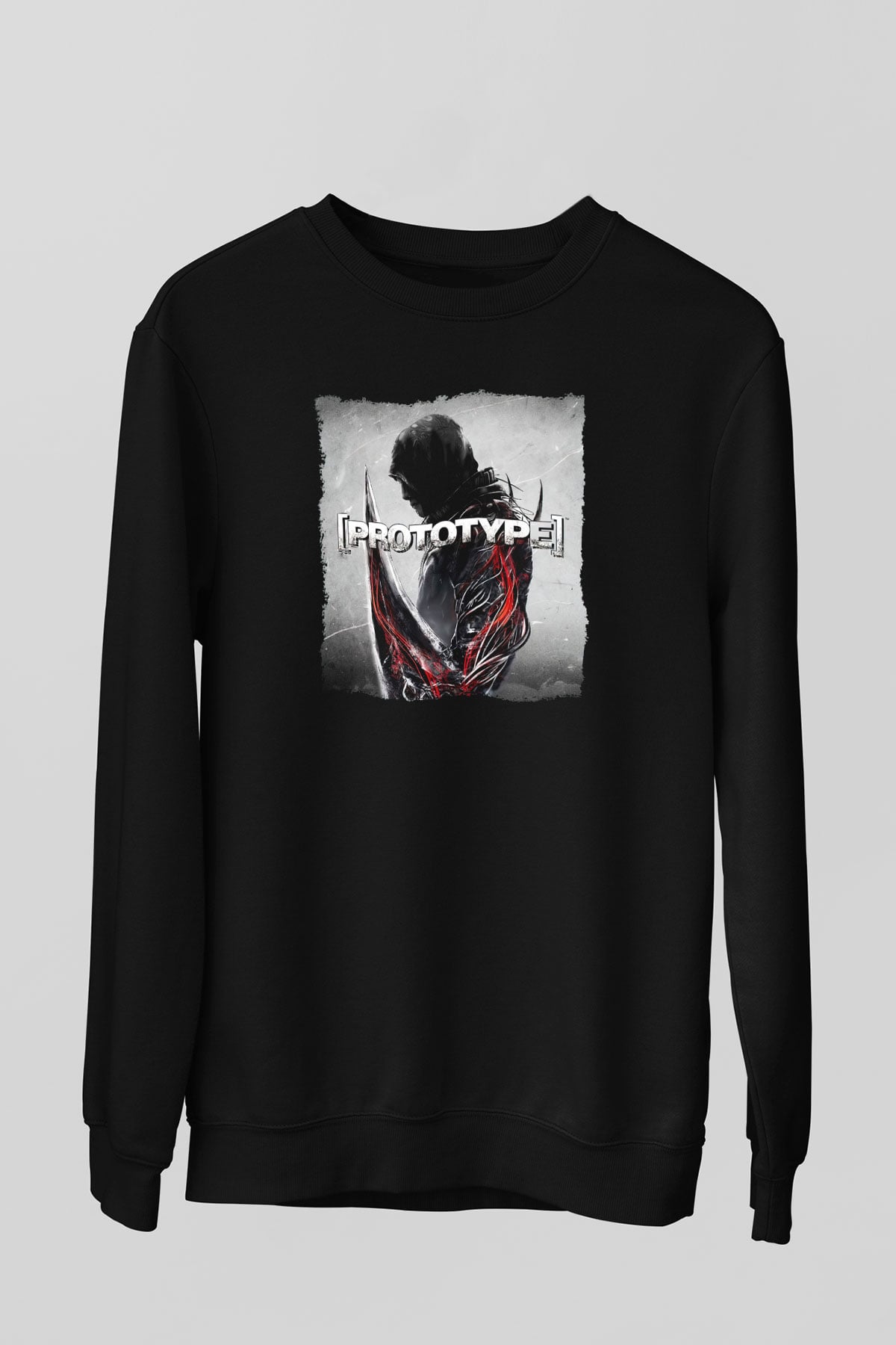 Prototype Siyah Unisex Sweatshirt