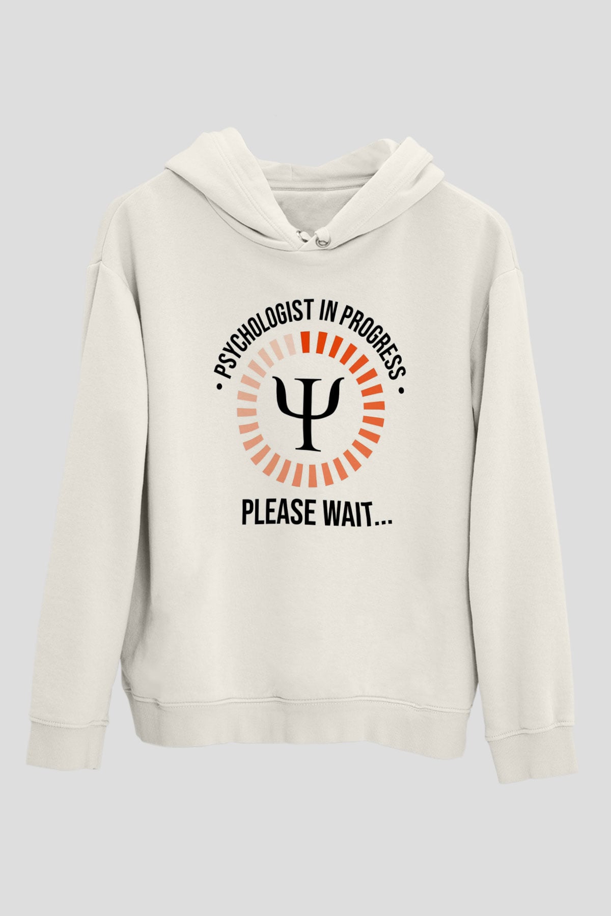 Psikolog Beyaz Unisex Kapüşonlu Sweatshirt