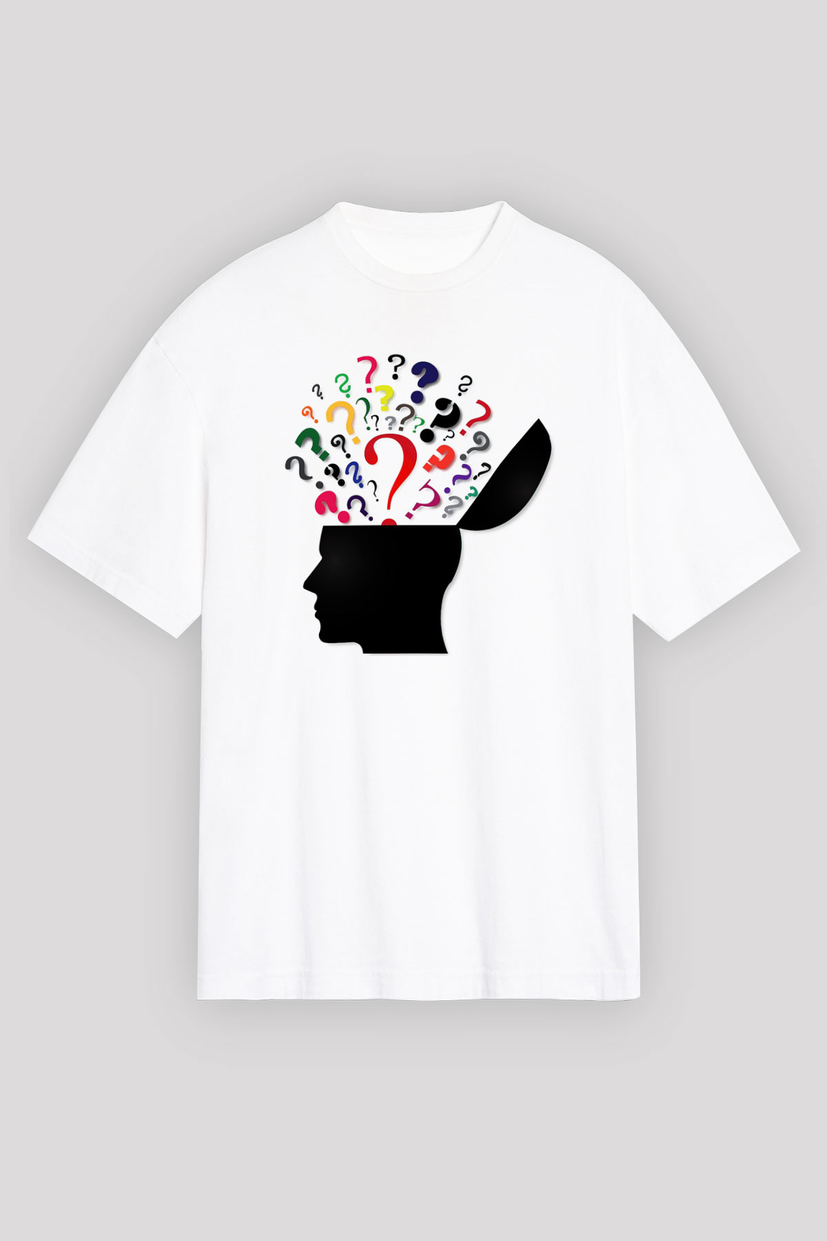 Psikolog Beyaz Unisex Oversize Tişört T-Shirt