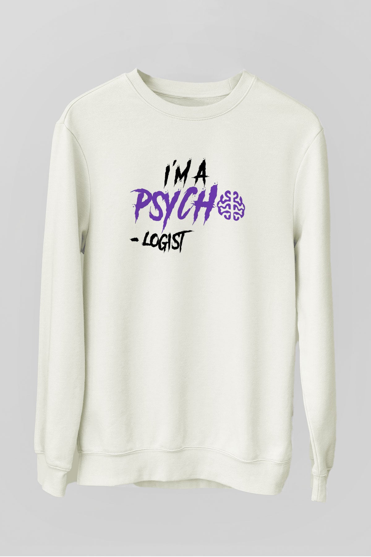 Psikolog Beyaz Unisex Sweatshirt