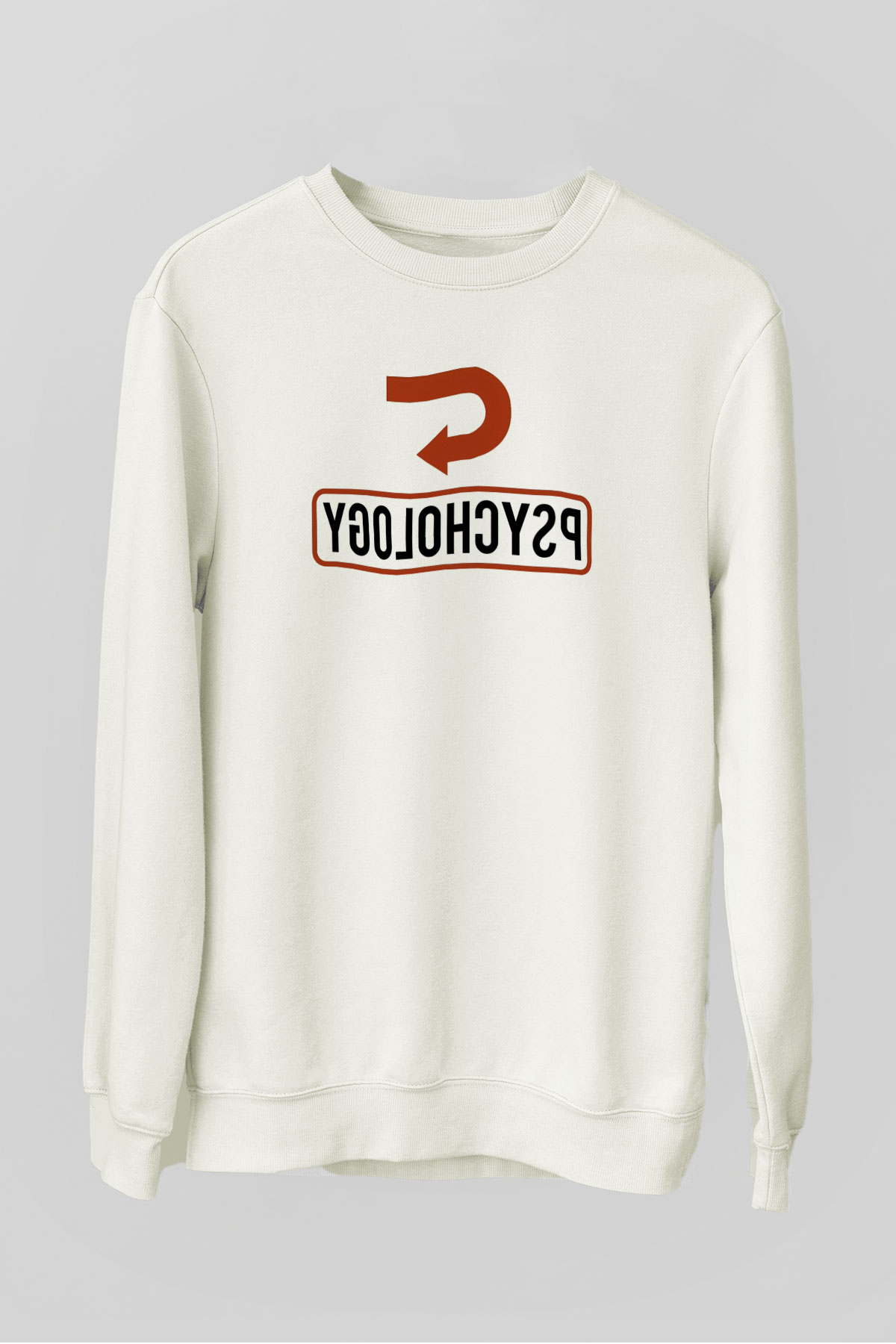 Psikolog Beyaz Unisex Sweatshirt