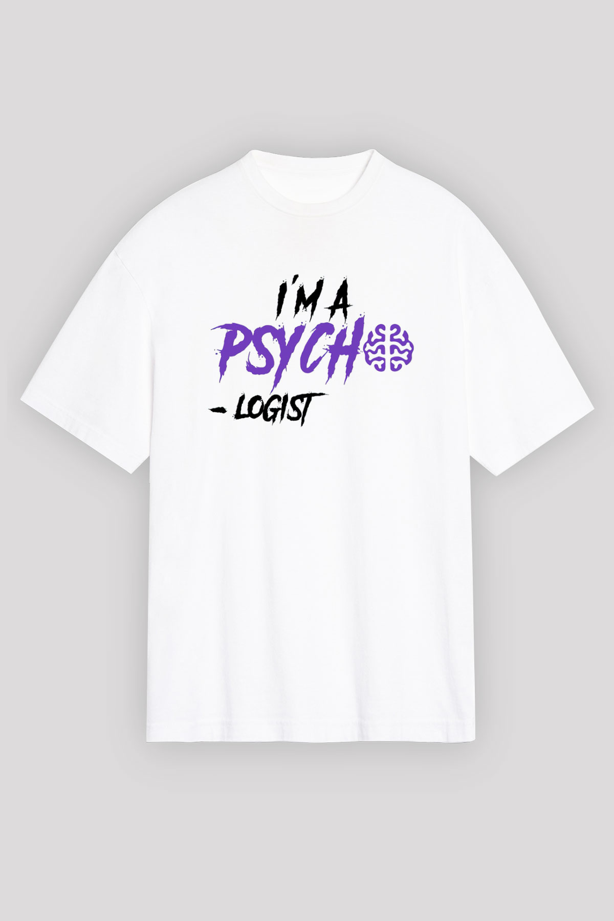 Psikolog Beyaz Unisex Tişört T-Shirt - TişörtFabrikası