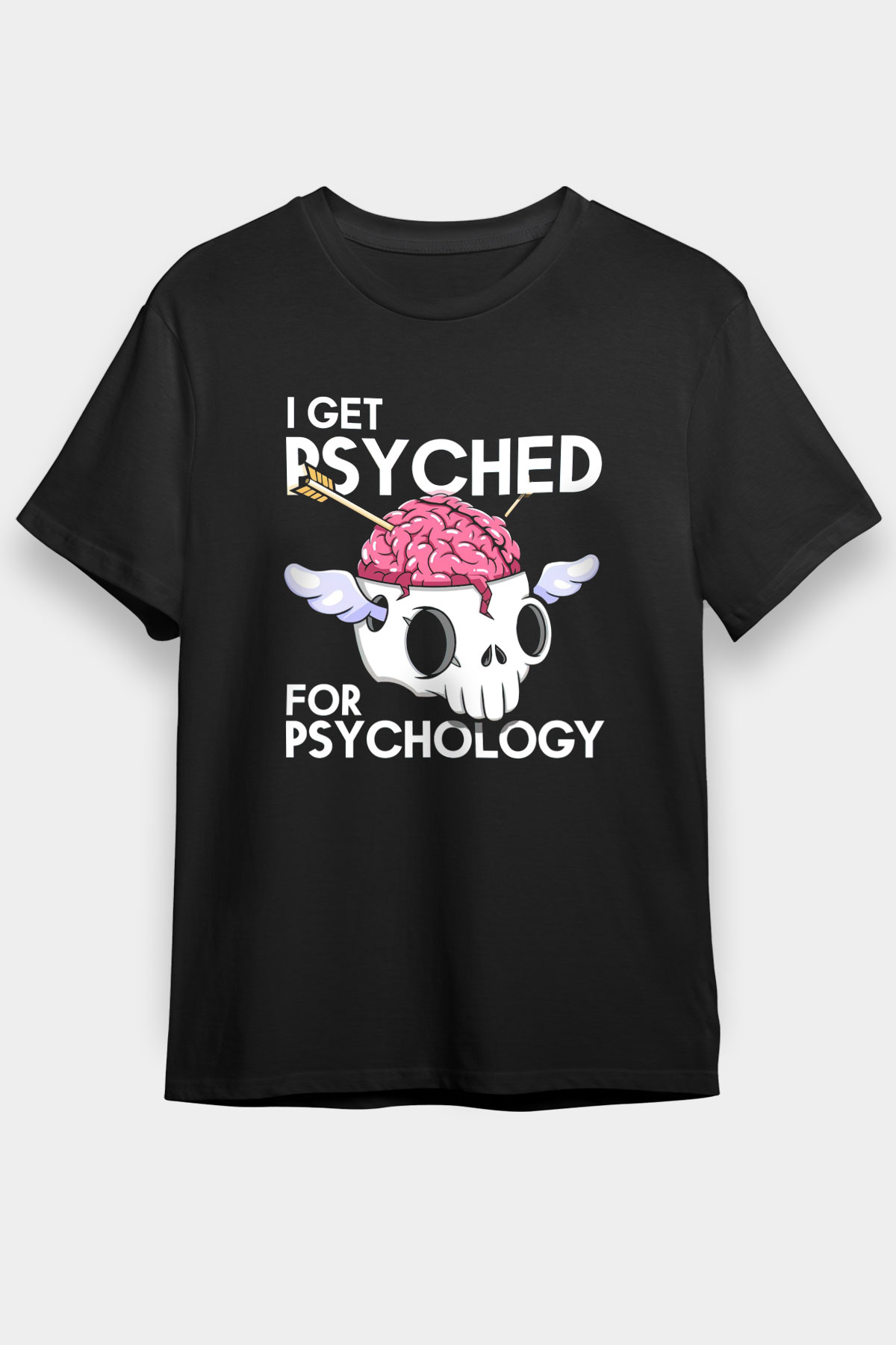 Psikolog Siyah Unisex Tişört T-Shirt - TişörtFabrikası
