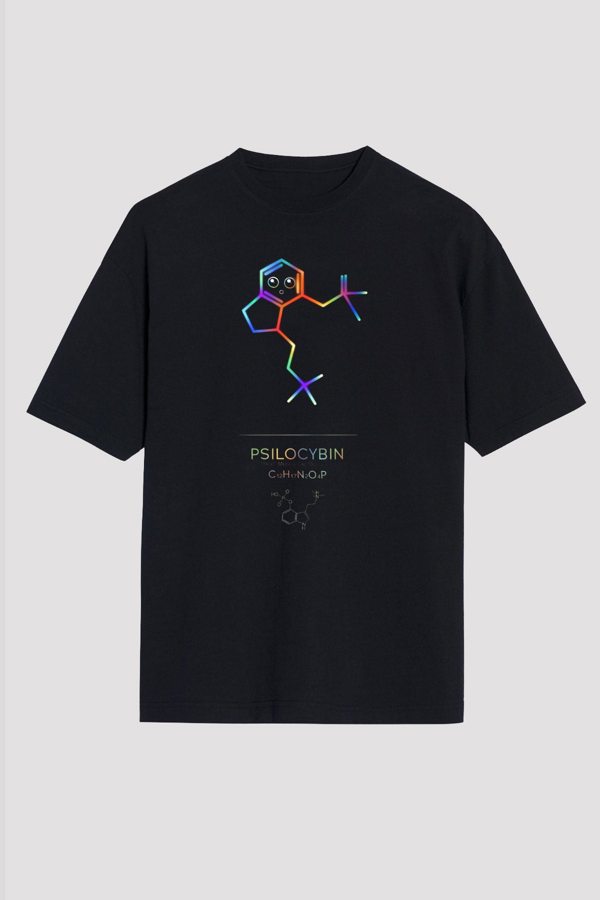 Psilosibin Baskılı Unisex Oversize Tişört - Tshirt