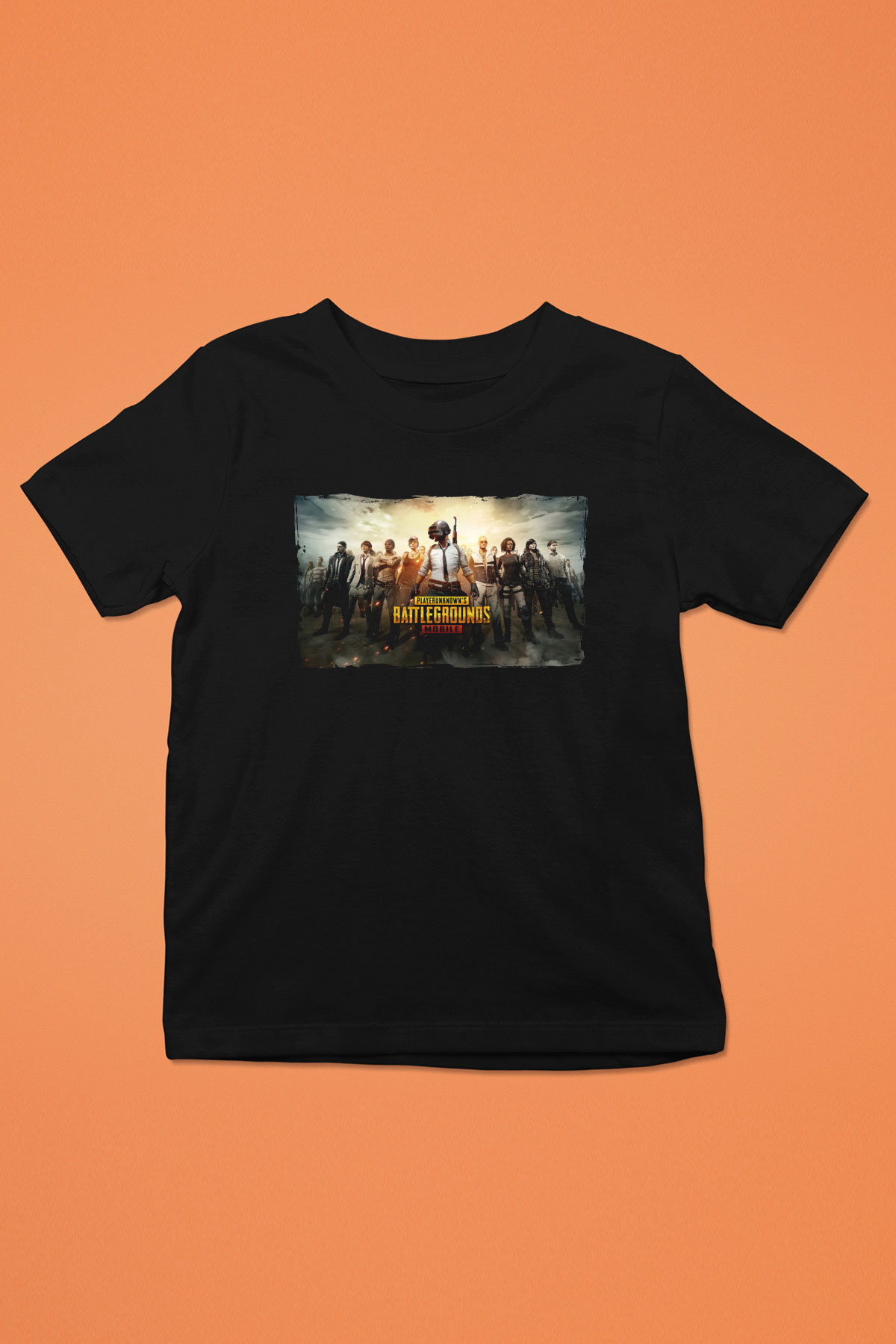 PUBG Siyah Unisex Çocuk Tişört