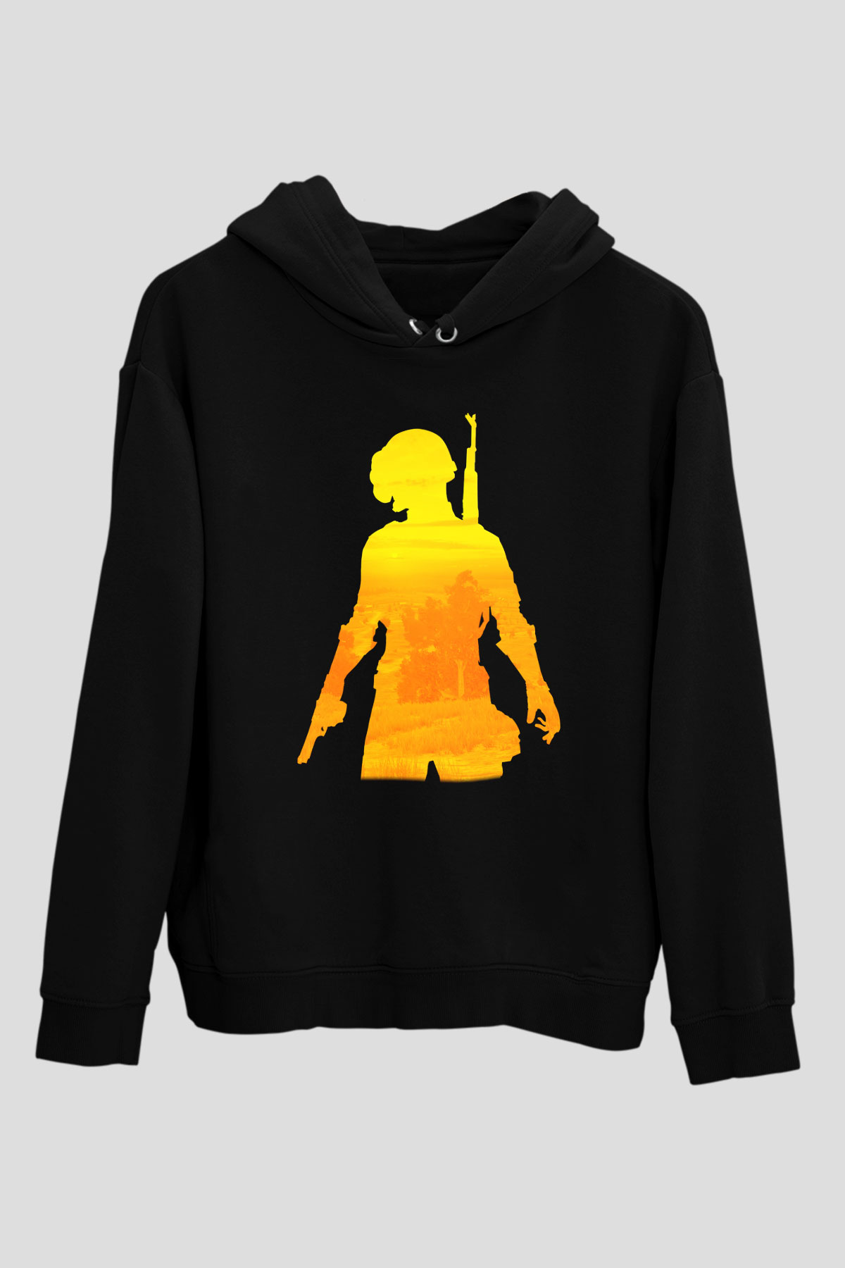 PUBG Siyah Unisex Hoodie