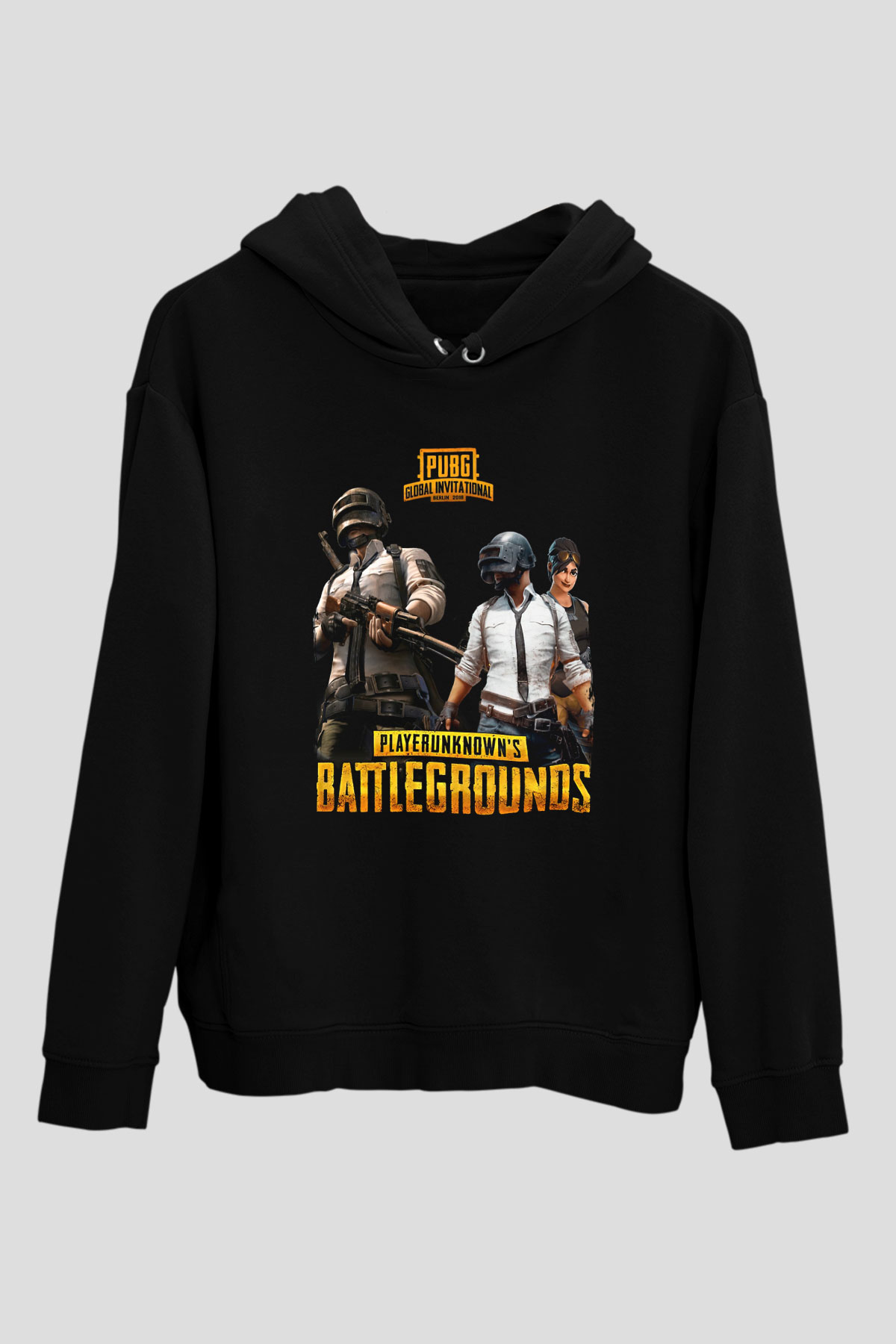 PUBG Siyah Unisex Hoodie