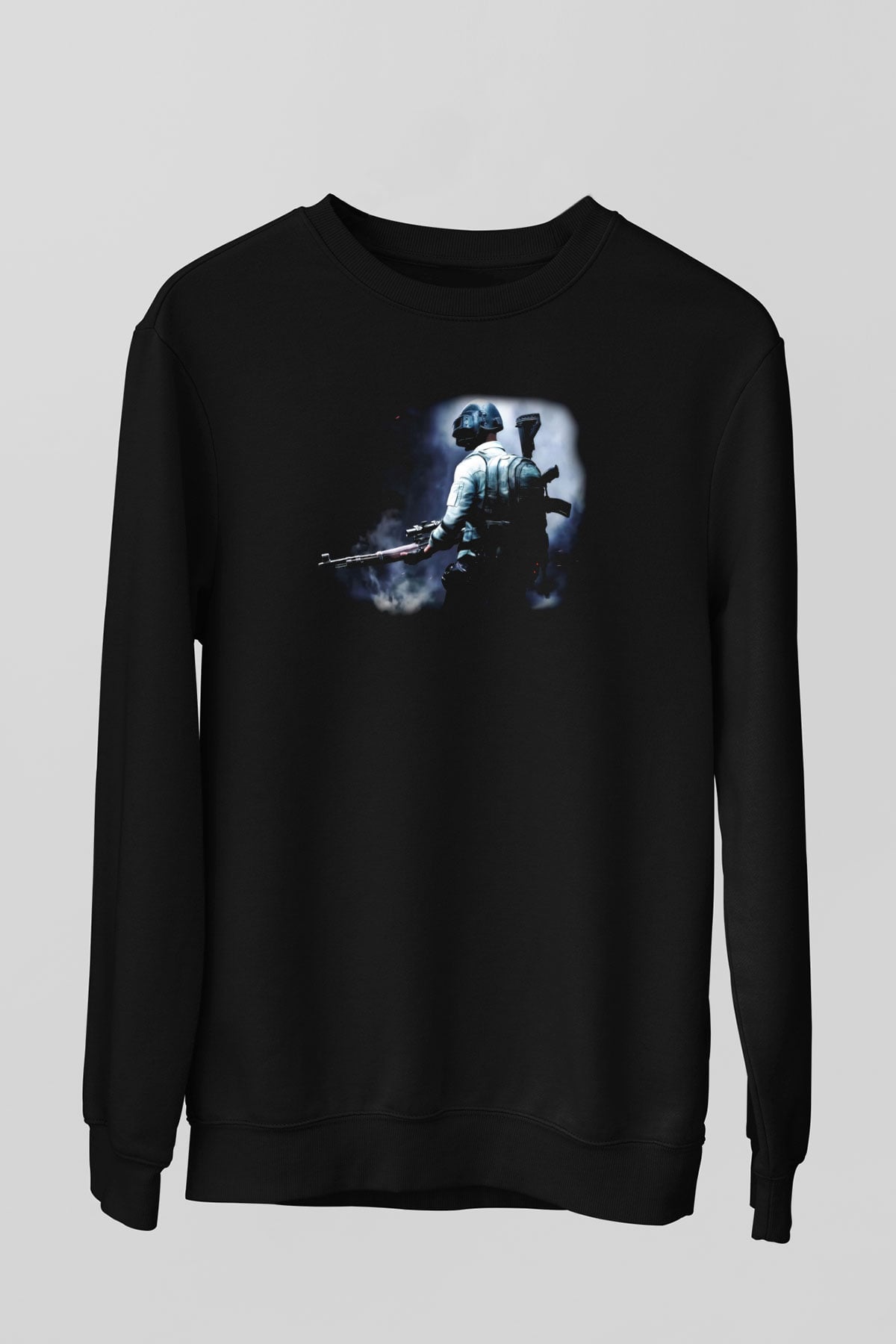 PUBG Siyah Unisex Sweatshirt