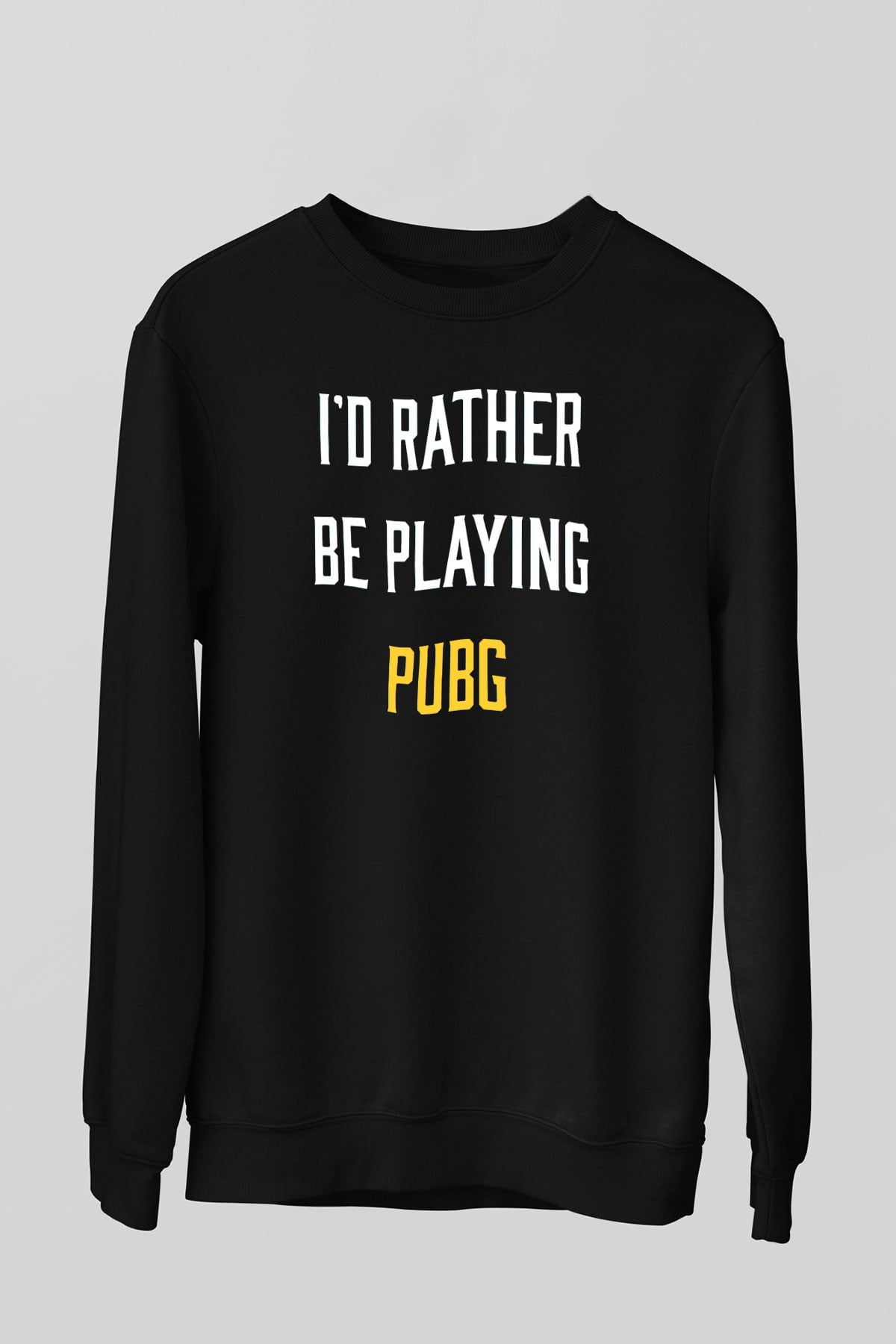 PUBG Siyah Unisex Sweatshirt