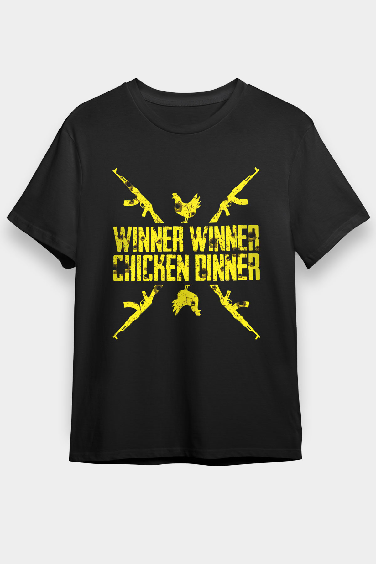 PUBG Siyah Unisex Tişört T-Shirt