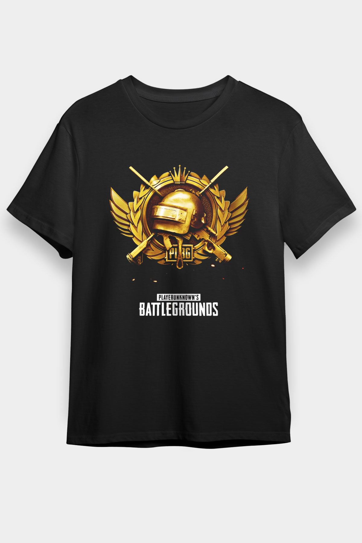 PUBG Siyah Unisex Tişört T-Shirt