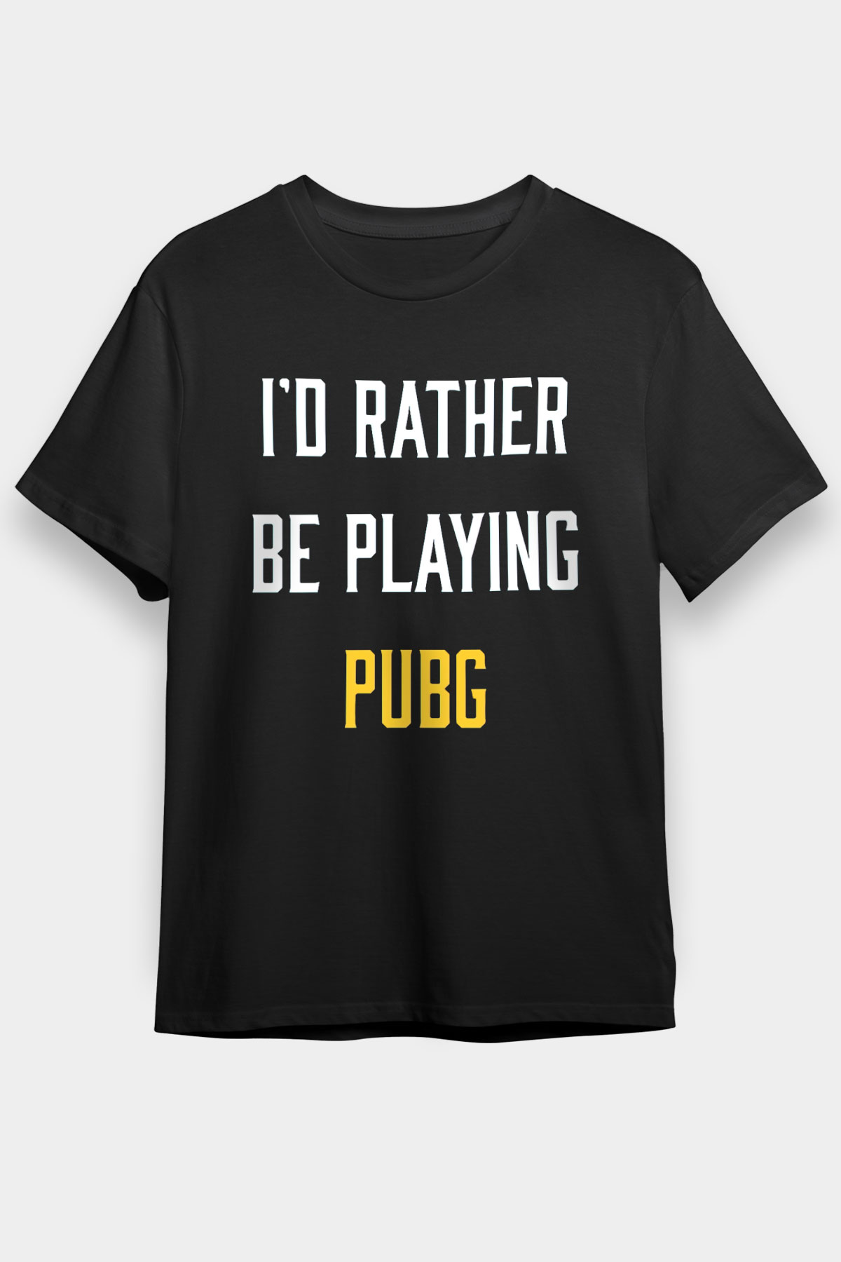 PUBG Siyah Unisex Tişört T-Shirt