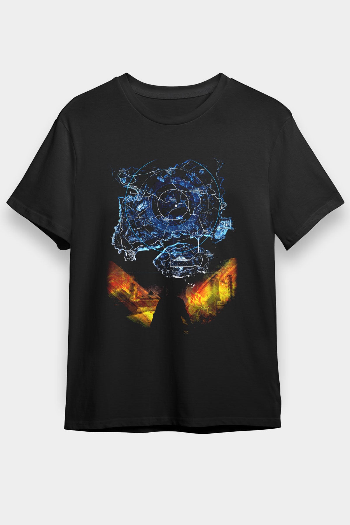 PUBG Siyah Unisex Tişört T-Shirt