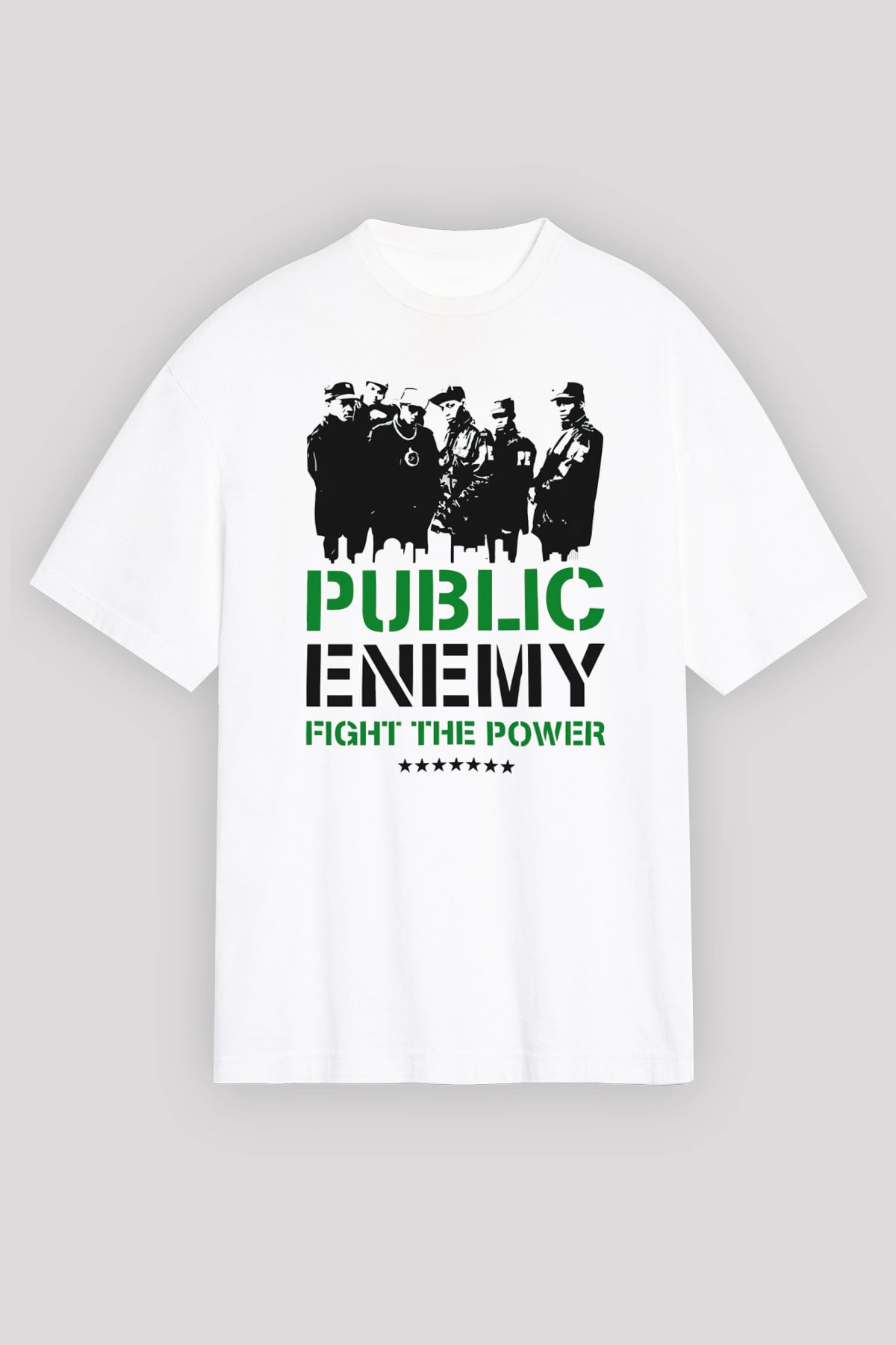 Public Enemy Beyaz Unisex Tişört T-Shirt - TişörtFabrikası