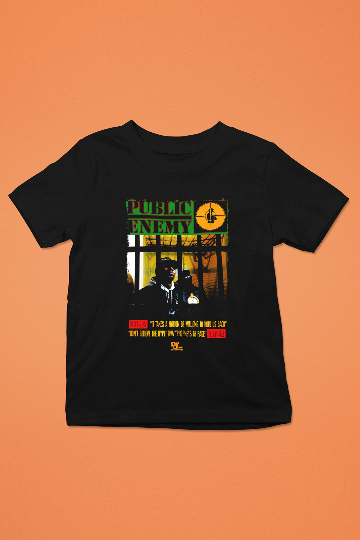 Public Enemy Siyah Unisex Çocuk Tişört