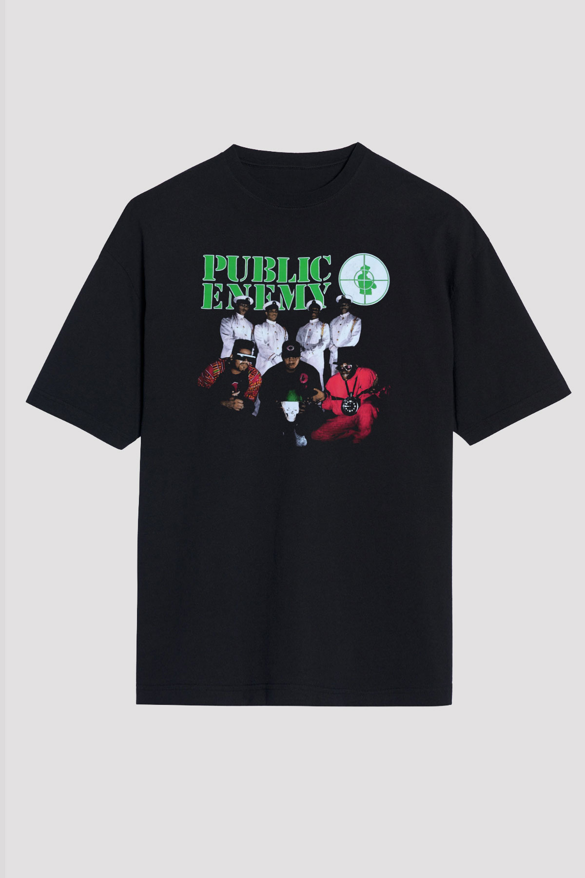 Public Enemy Siyah Unisex Tişört T-Shirt - TişörtFabrikası