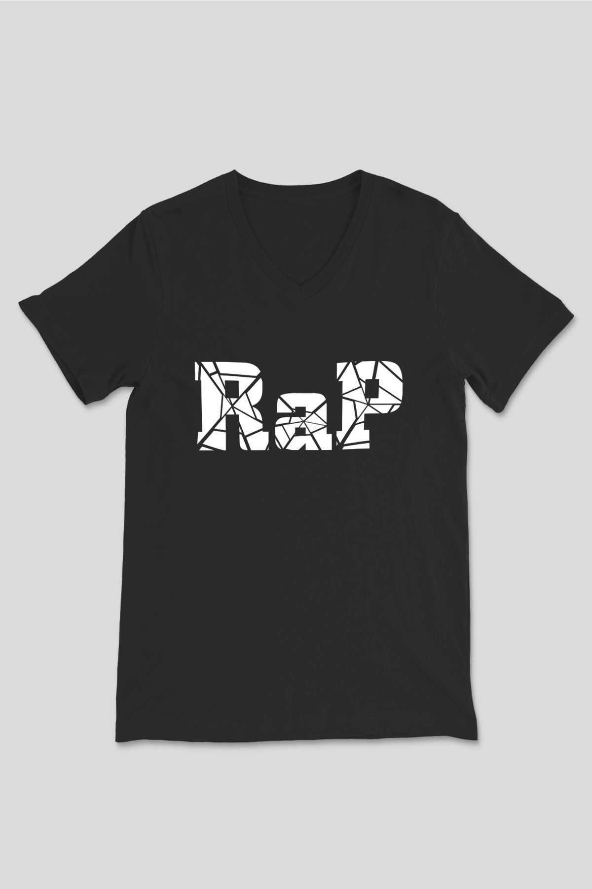 Public Enemy Siyah Unisex V Yaka Tişört T-Shirt