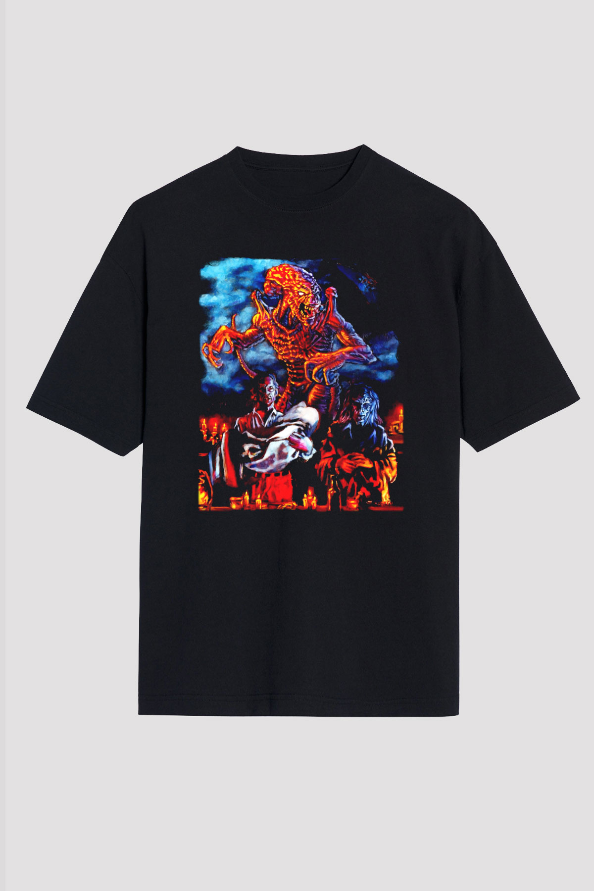 Pumpkinhead Siyah Unisex Oversize Tişört