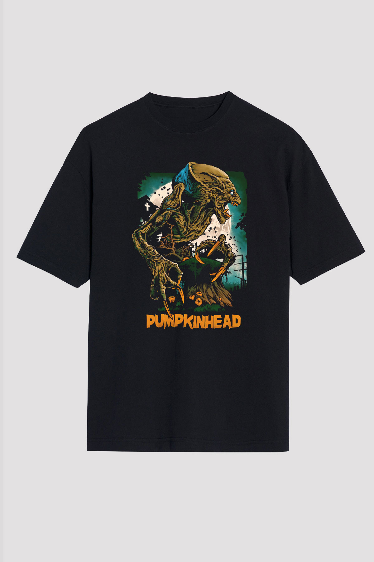 Pumpkinhead Siyah Unisex Oversize Tişört