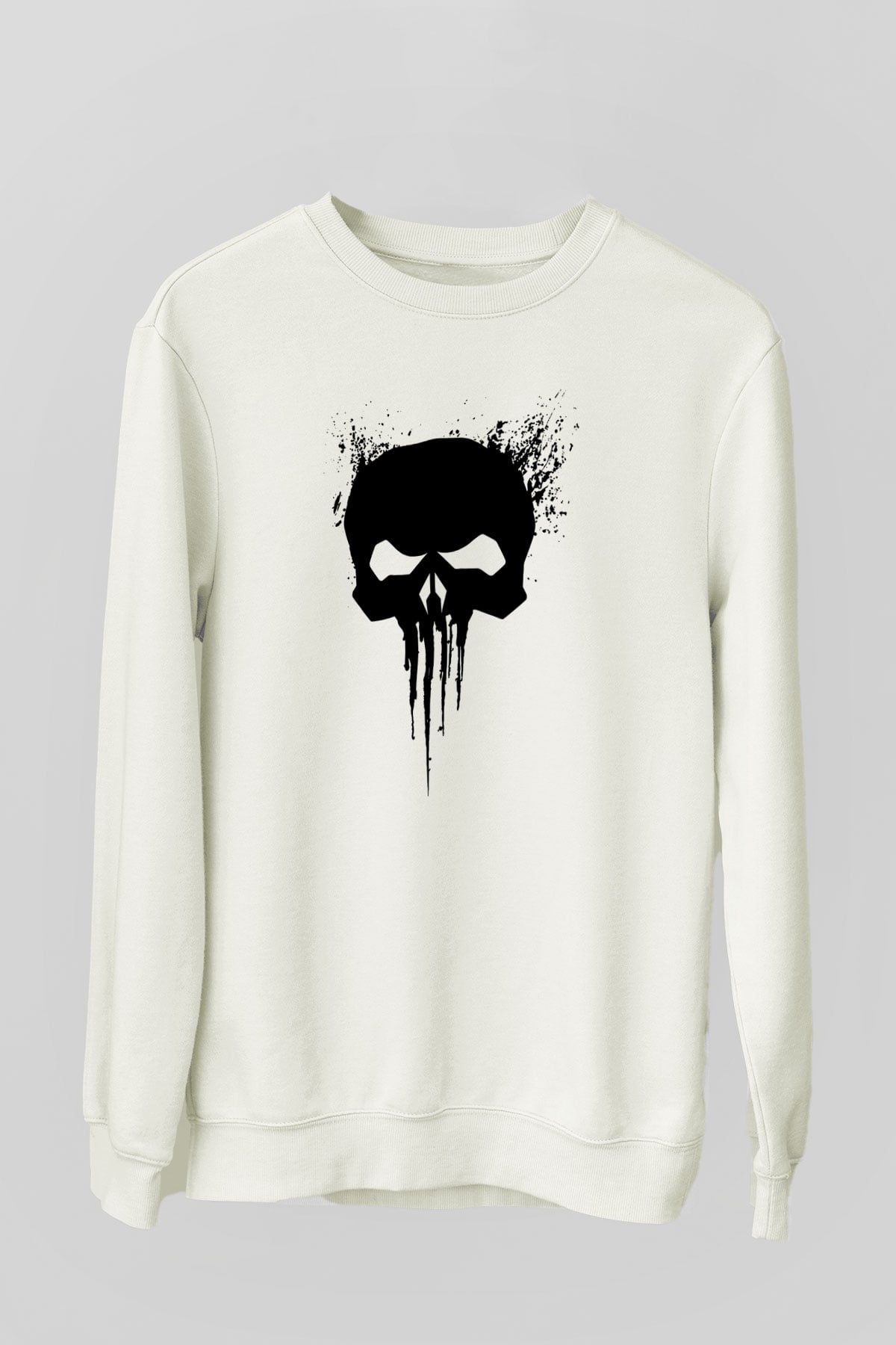 Punisher Beyaz Unisex Sweatshirt
