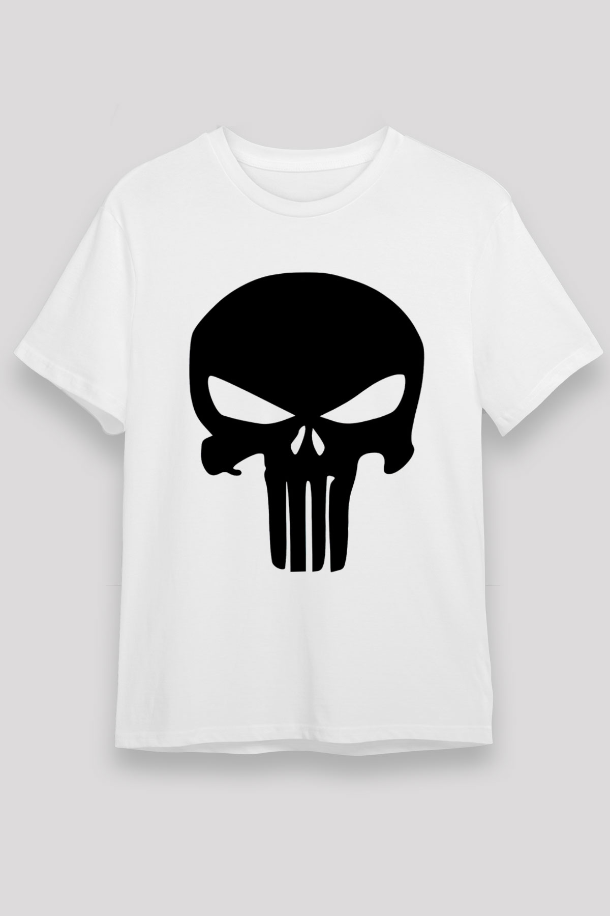 Punisher Beyaz Unisex Tişört T-Shirt