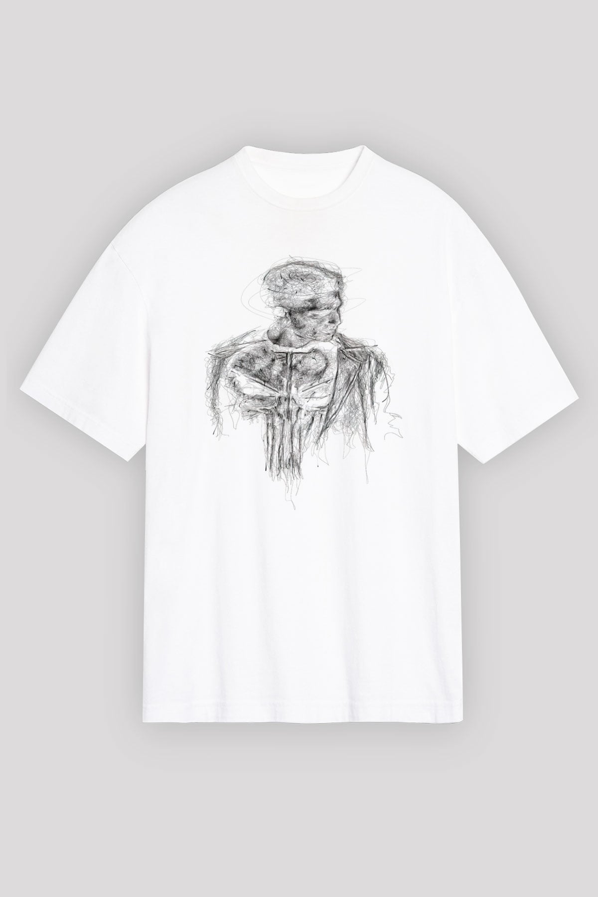Punisher Beyaz Unisex Tişört T-Shirt
