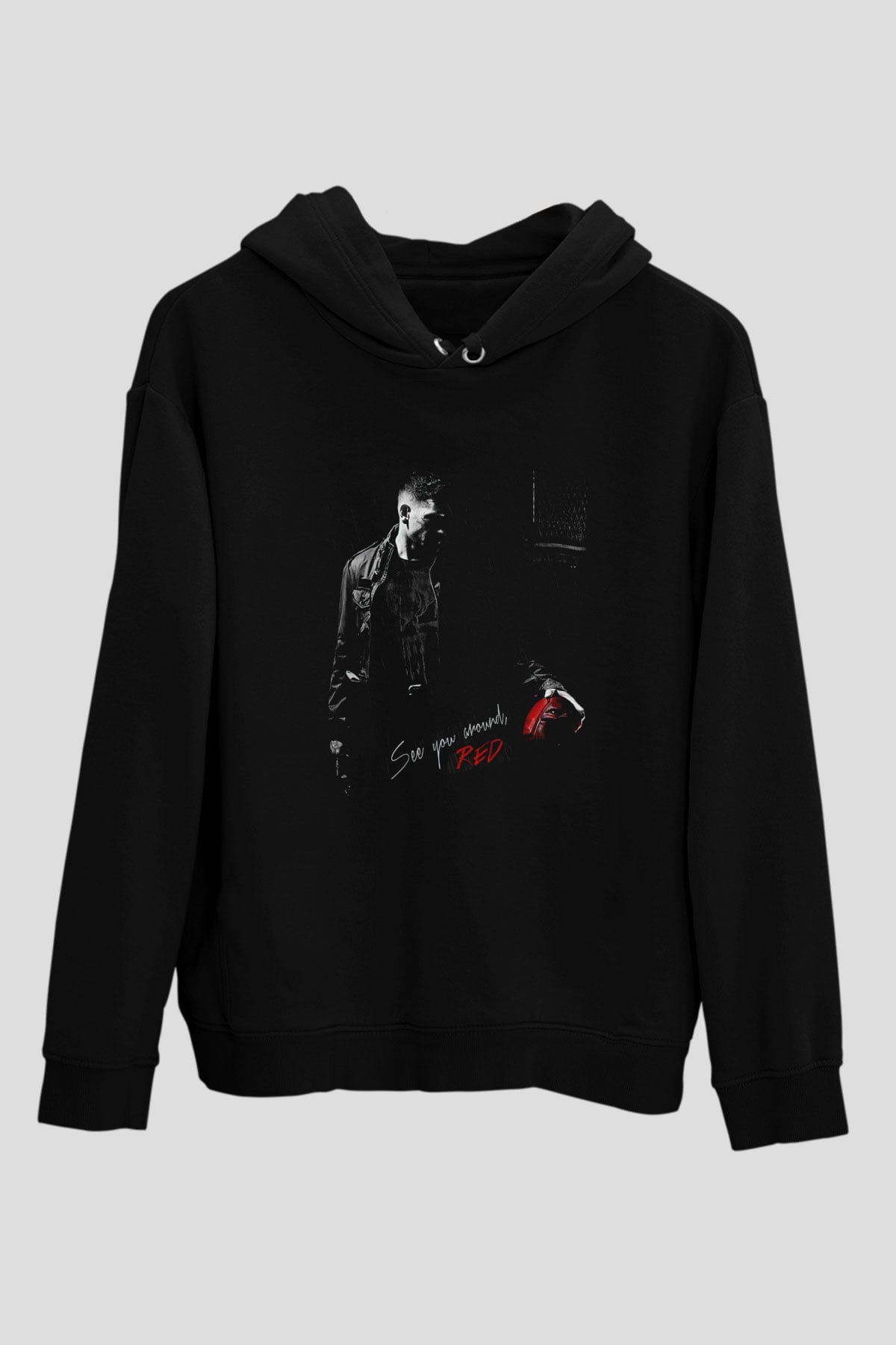 Punisher Siyah Unisex Hoodie