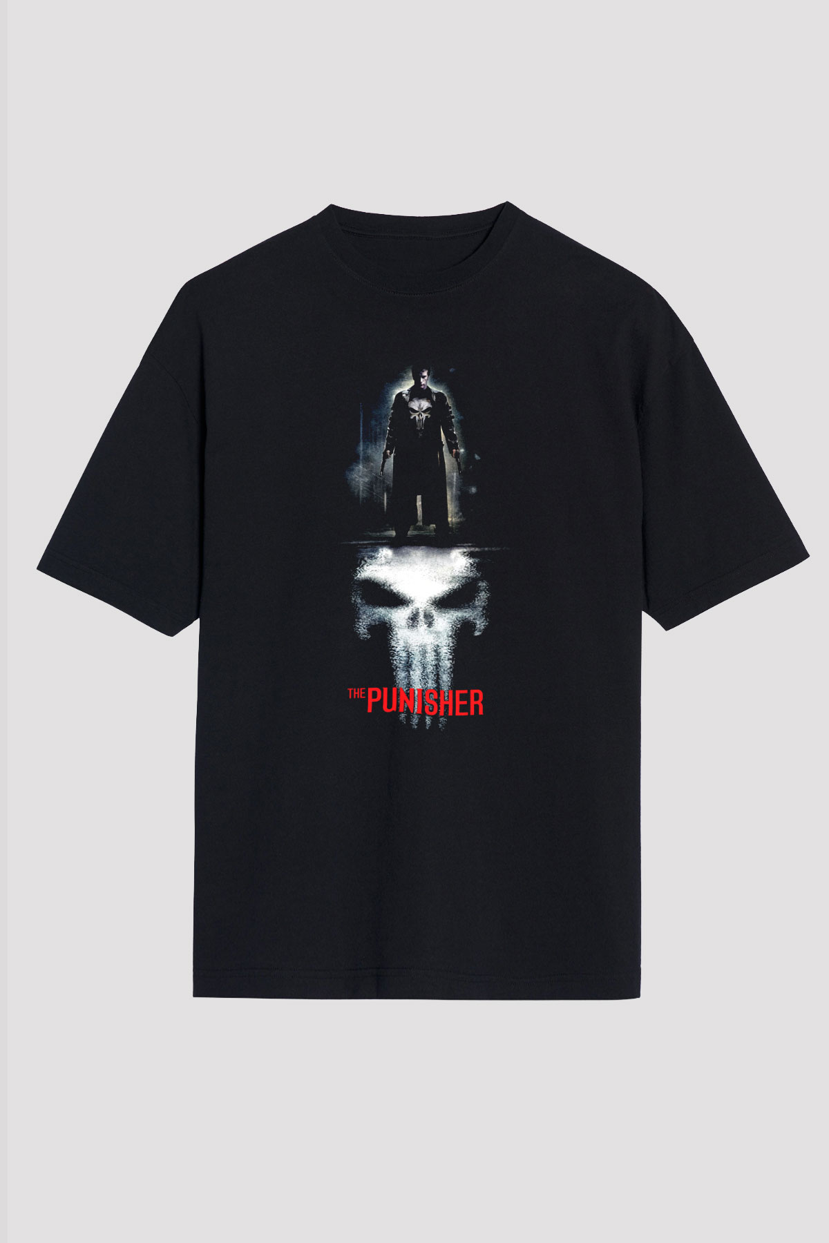 Punisher Siyah Unisex Tişört T-Shirt