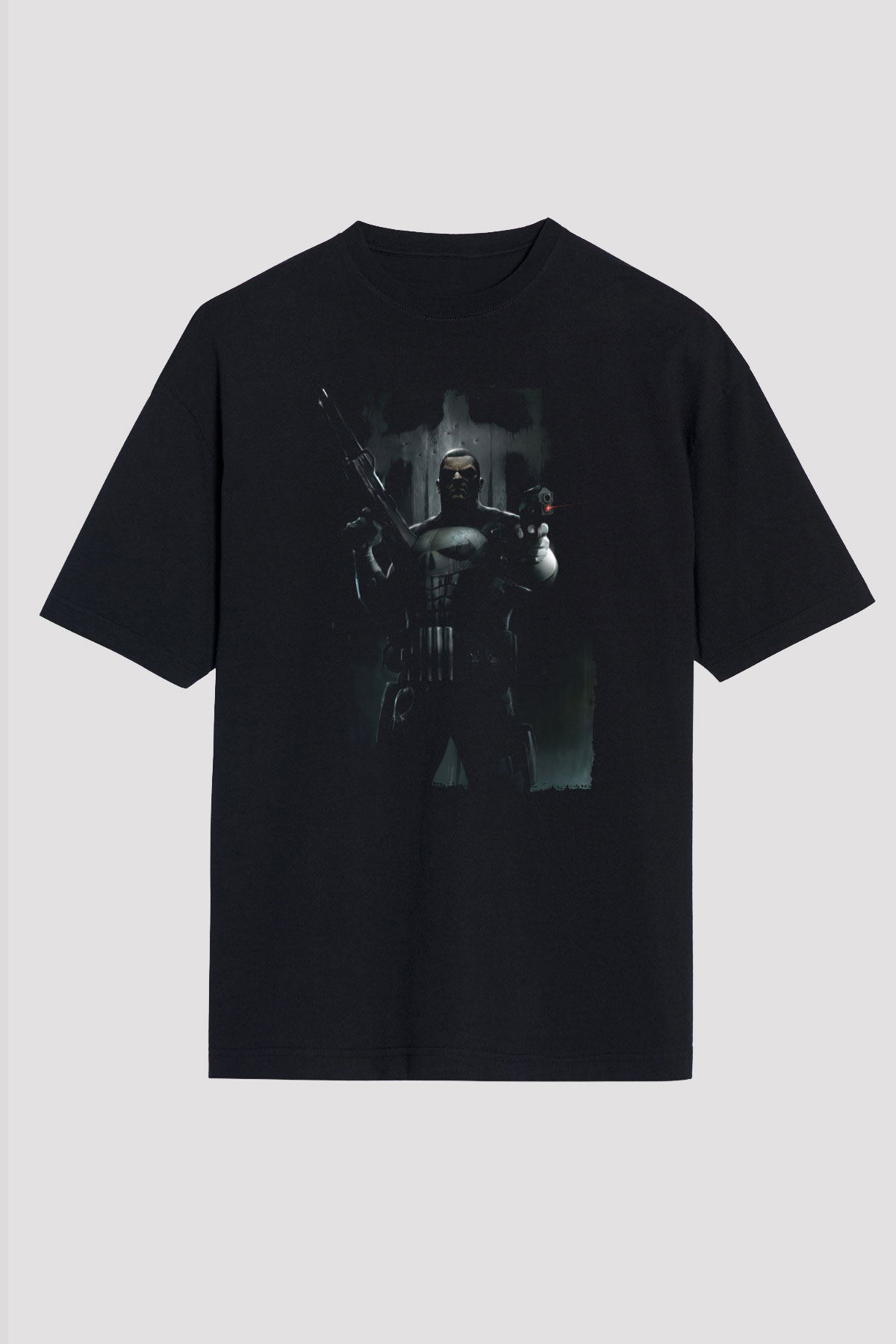 Punisher Siyah Unisex Tişört T-Shirt